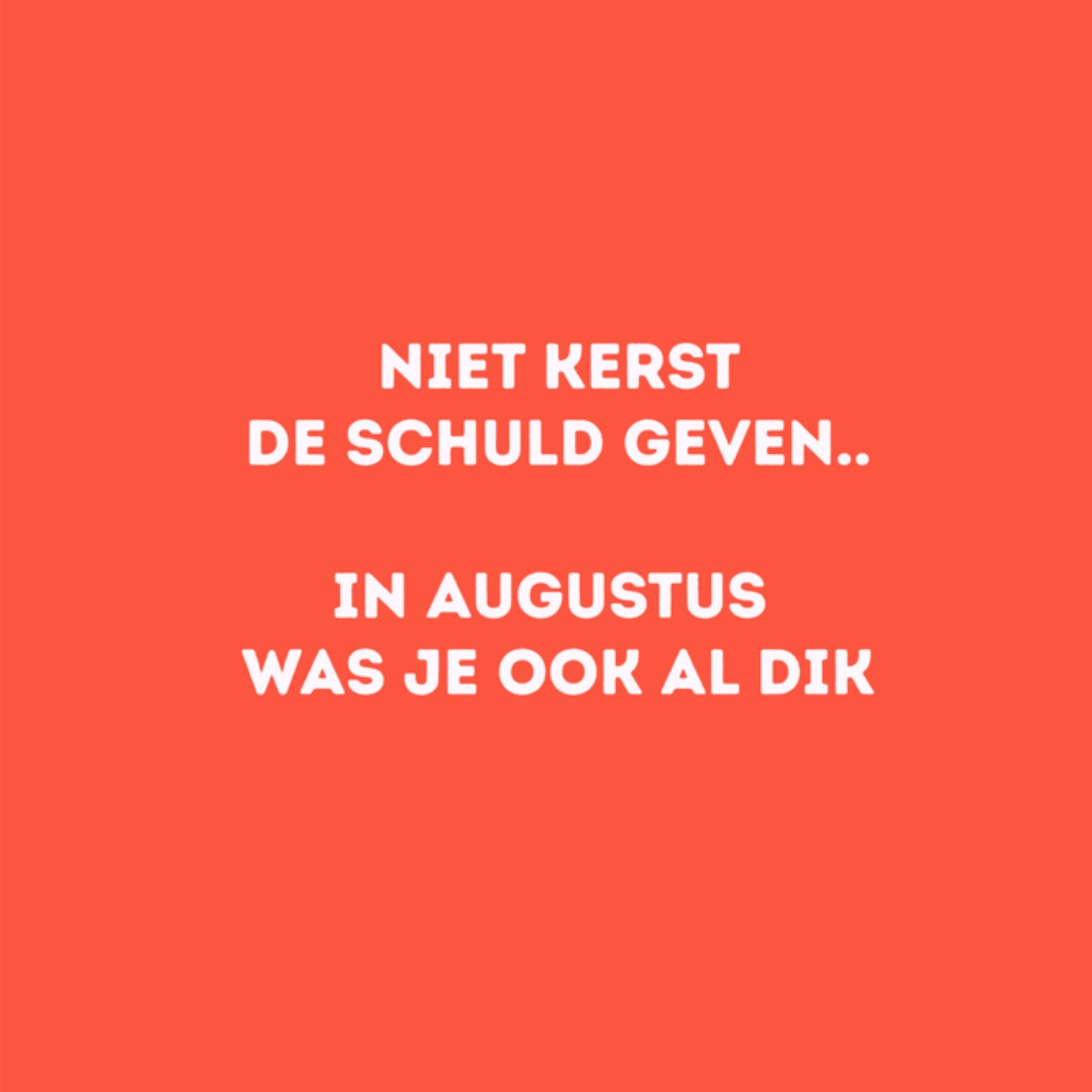 Greetz Kerstkaart grappig dik Vierkant