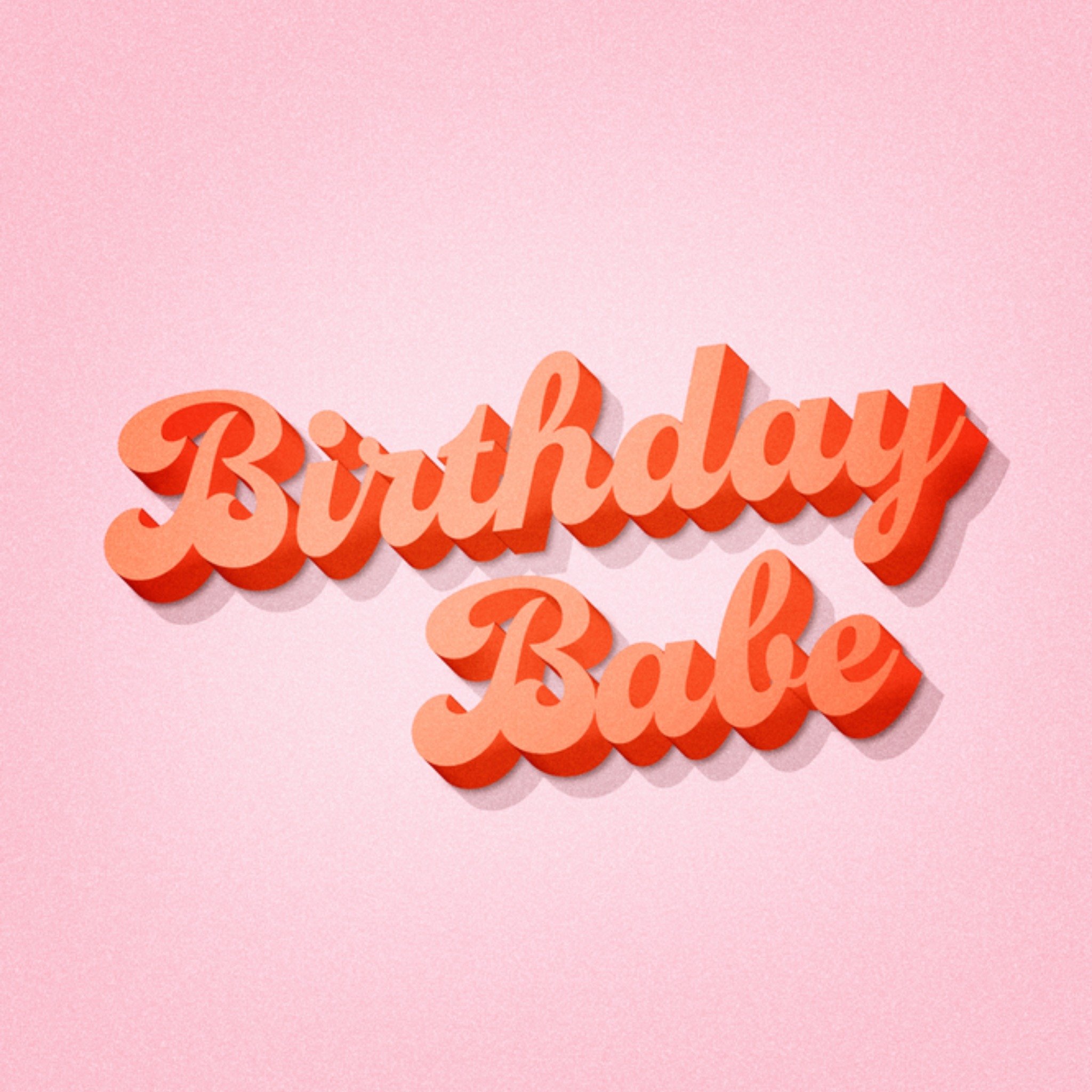 Greetz Verjaardagskaart Birthday Babe Vierkant