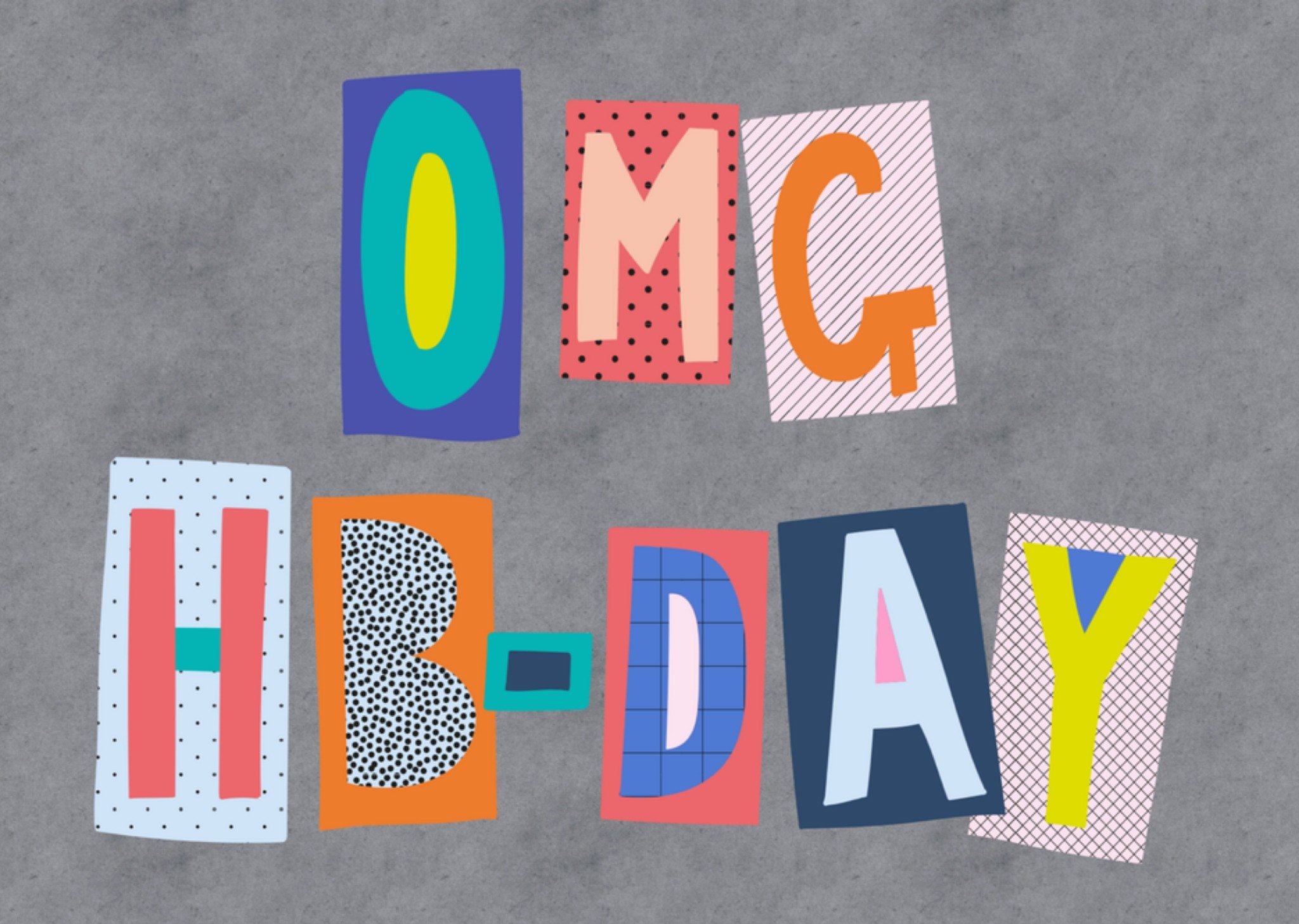 Verjaardagskaart omg hb-day Greetz