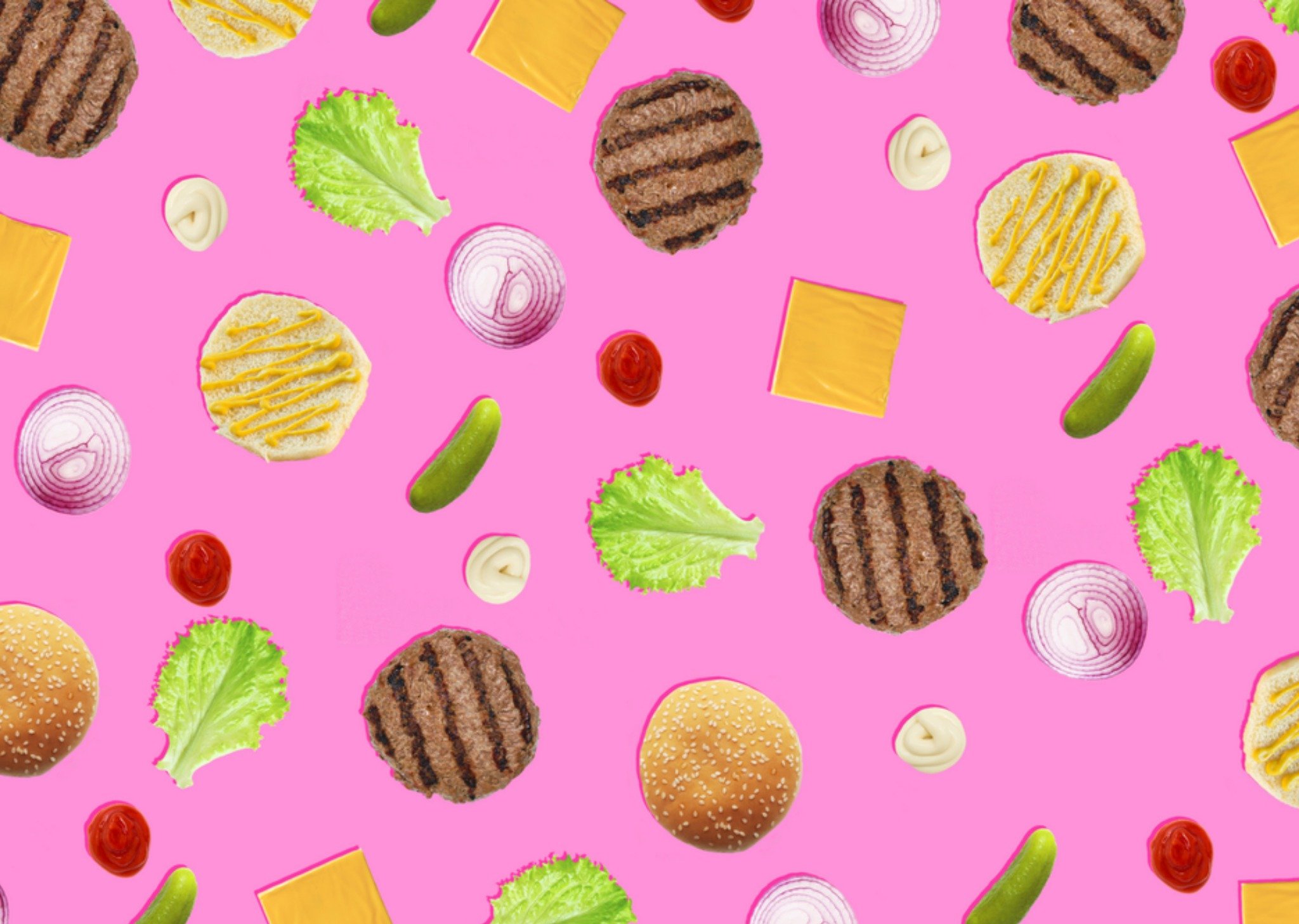 Verjaardagskaart hamburgers Greetz