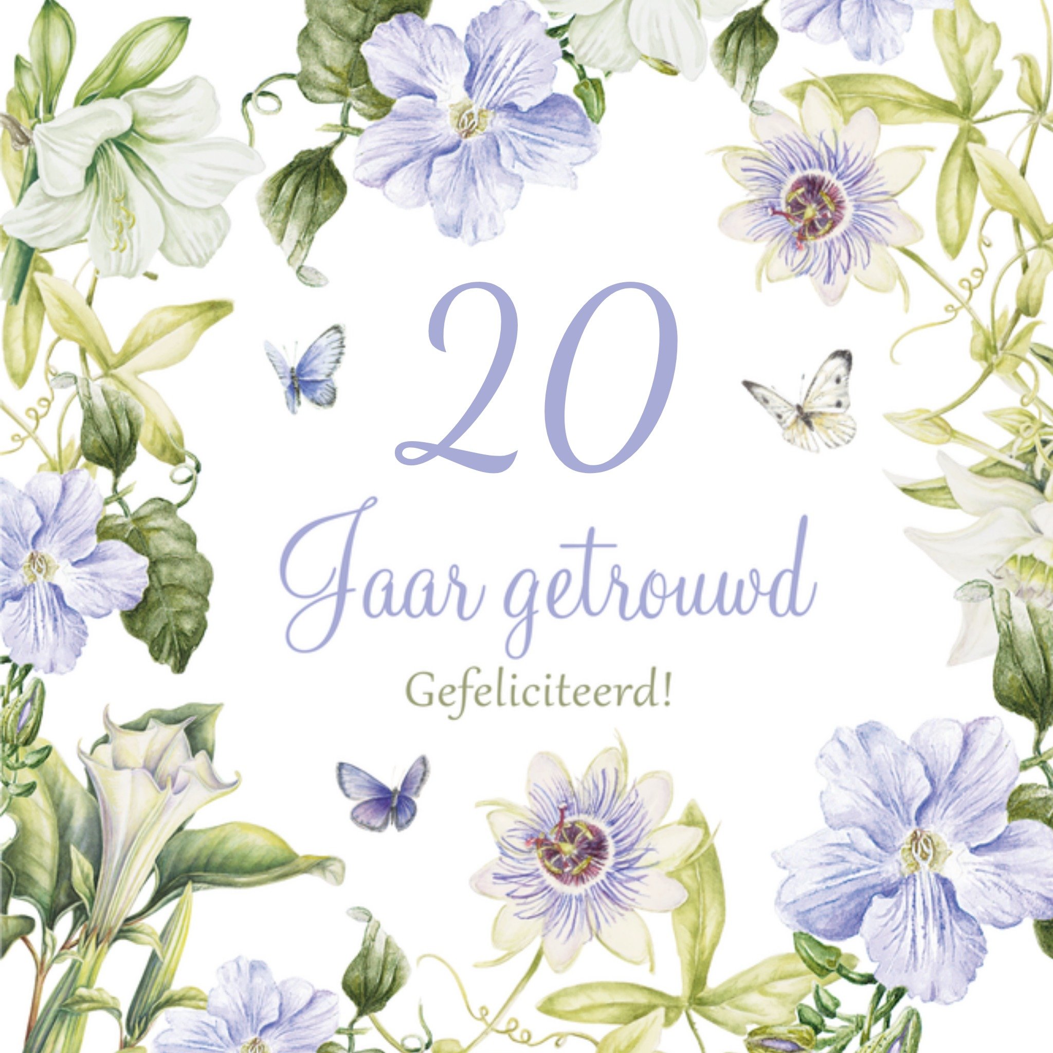 Huwelijkskaart Jublieum Vierkante Kaart Janneke Brinkman