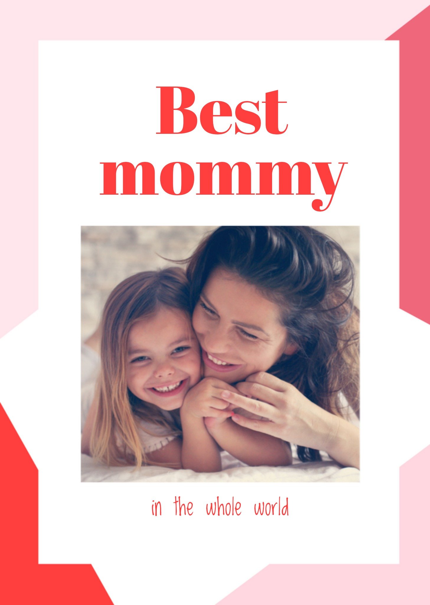 Greetz Moederdagkaart best mommy met foto Standard Card