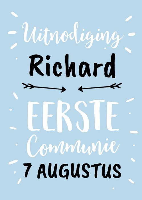 Greetz | Uitnodiging Communie | met naam