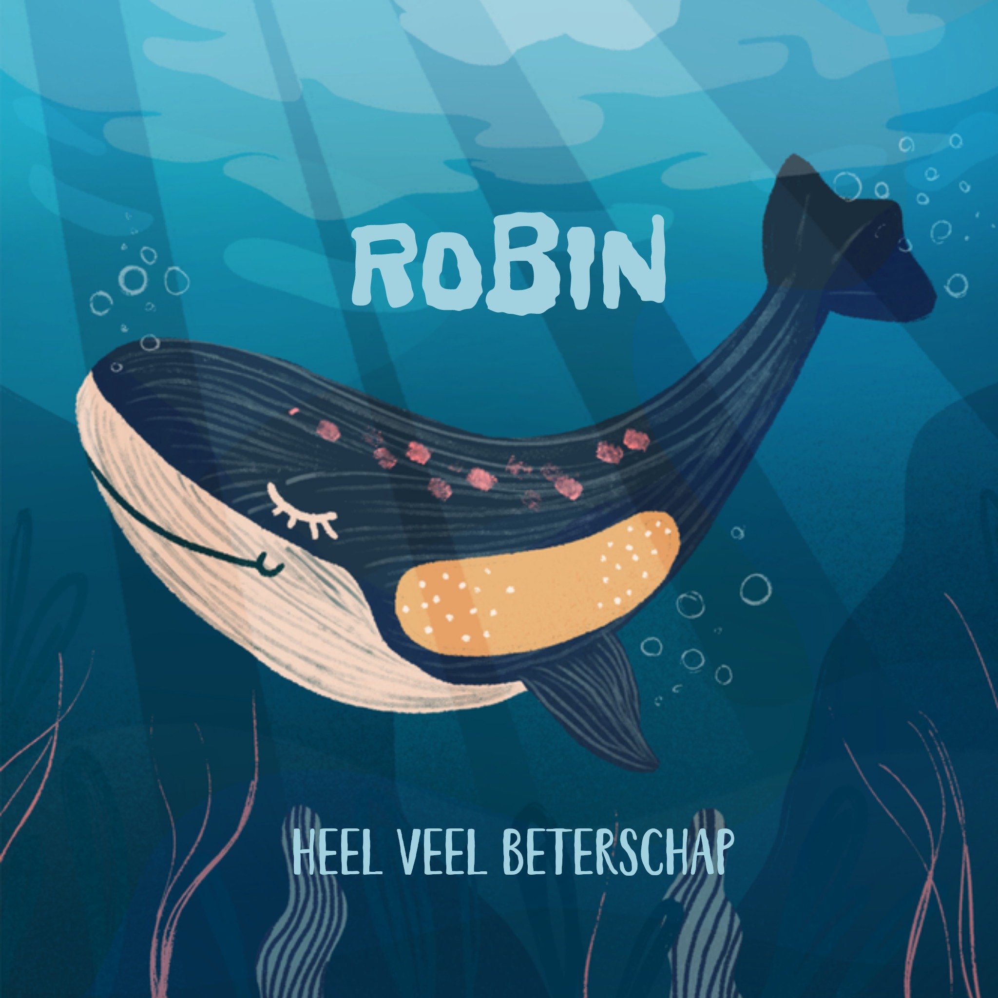 Greetz Beterschapskaart Heel veel beterschap Vierkant