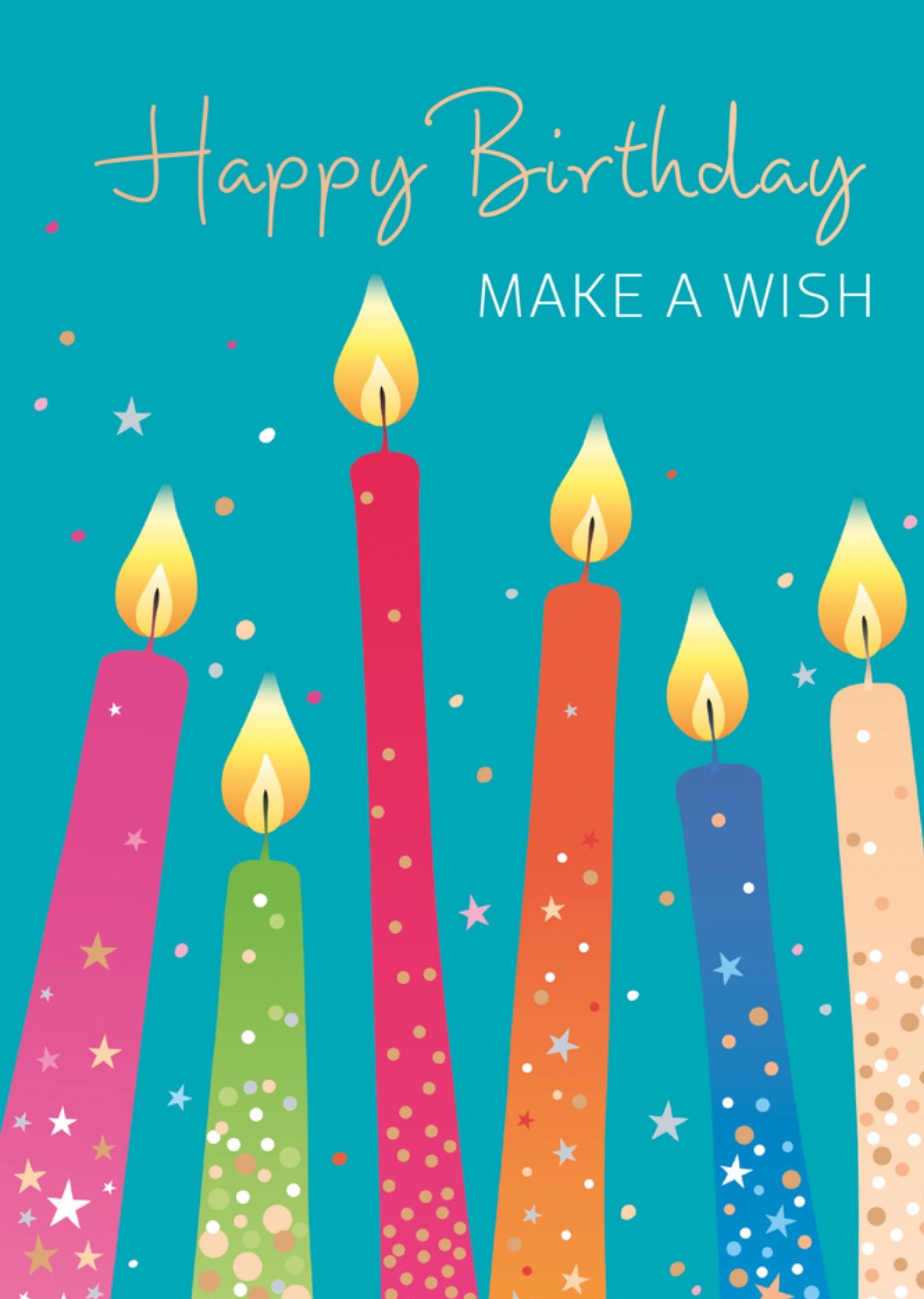 Verjaardagskaart Kaarsen Kaart TMS