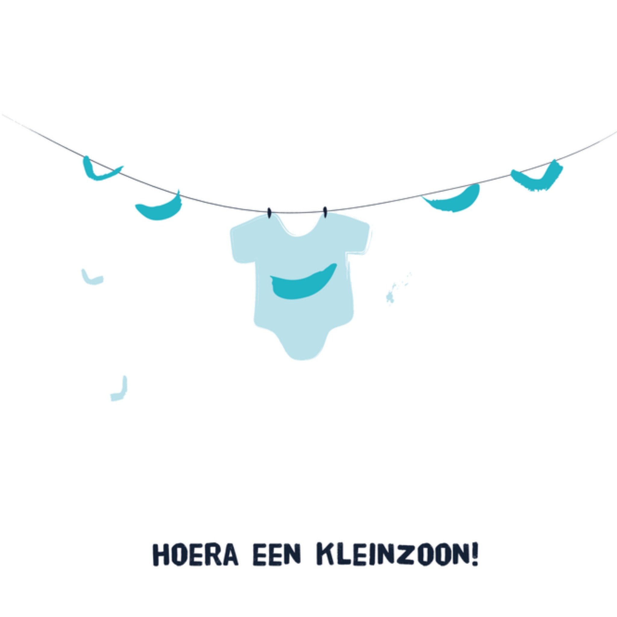 Kitchen of Smiles Geboortekaart kleinzoon Vierkant