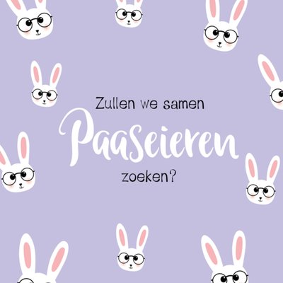 Greetz | Paaskaart | konijn | paaseieren zoeken