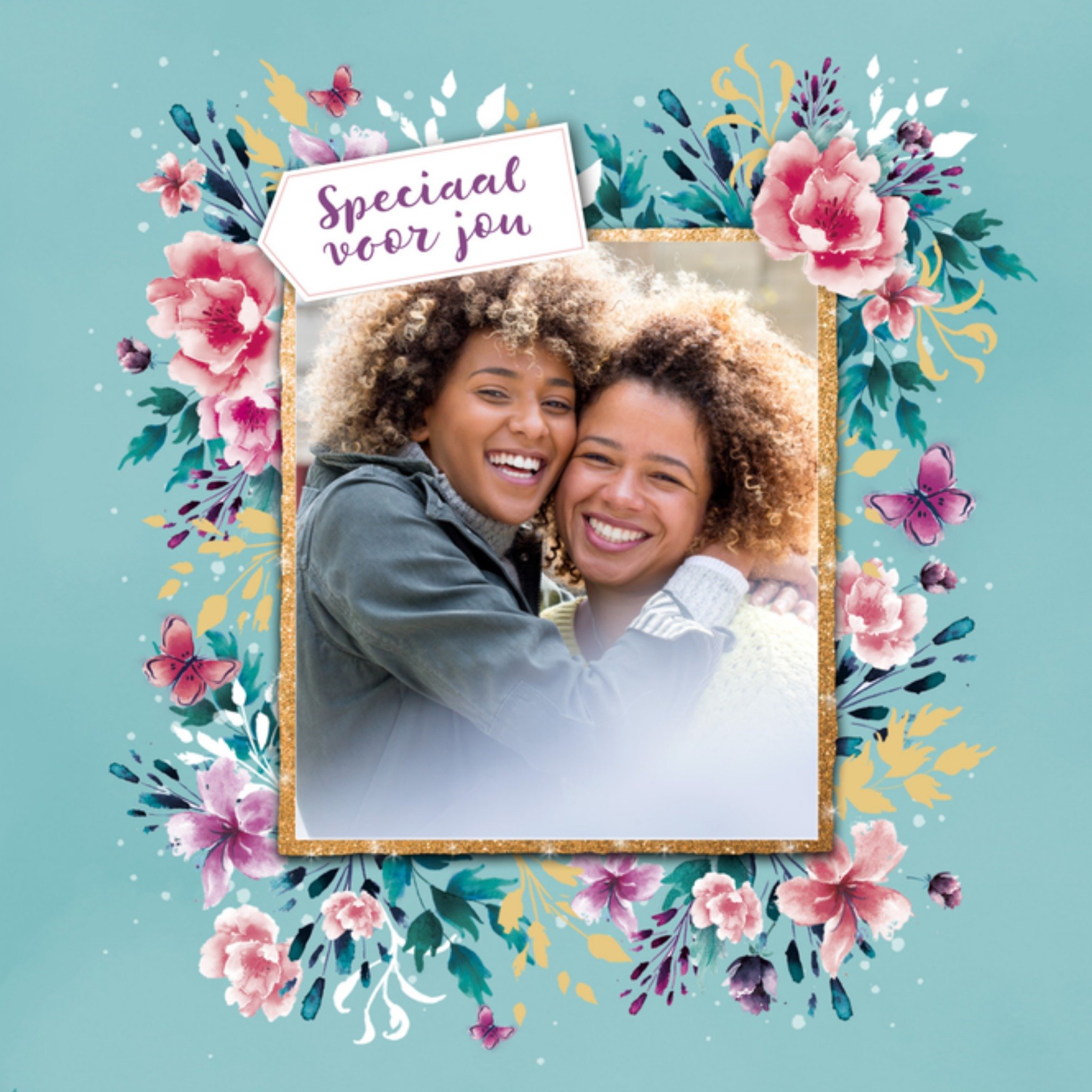 Speciaal voor jou Eigen foto Vierkante Kaart UK Greetings