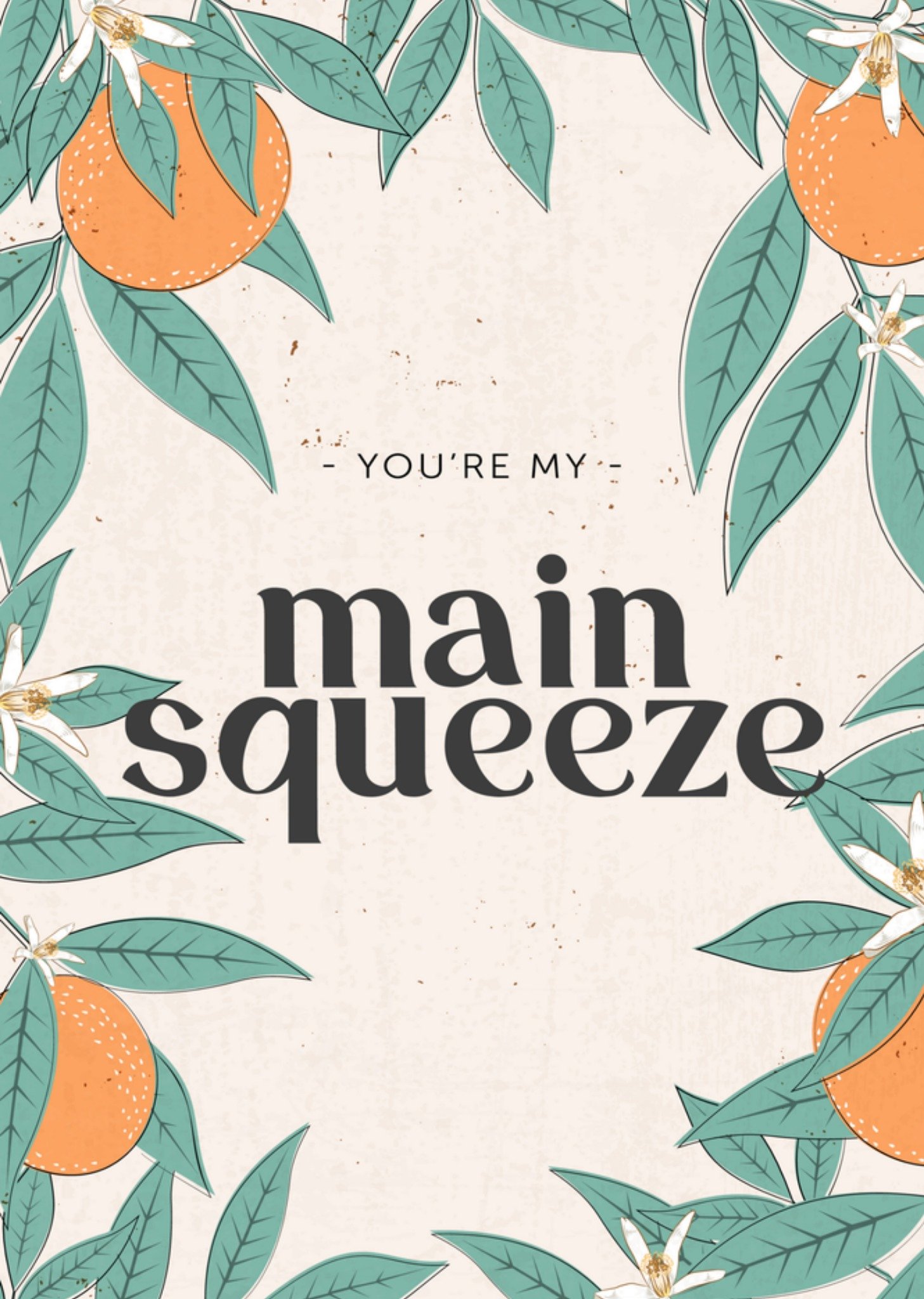 Valentijnskaart Main squeeze Kaart Melolelo