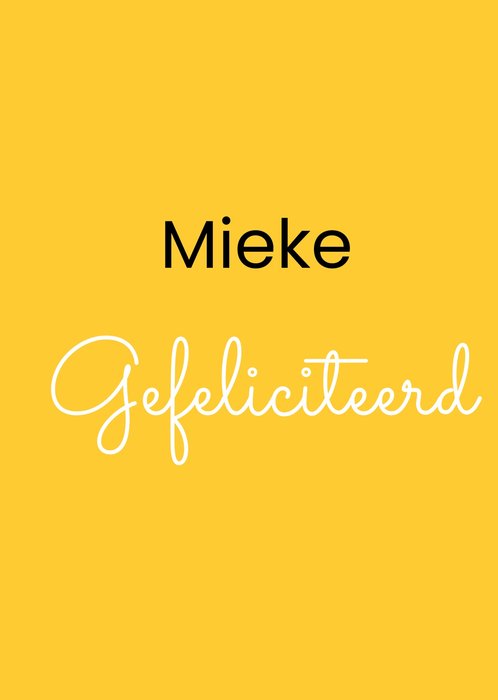 Greetz | Felicitatiekaart | met aanpasbare naam