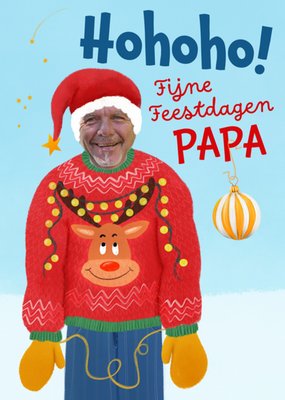Patricia Hooning | Kerstkaart | Fijne feestdagen Papa