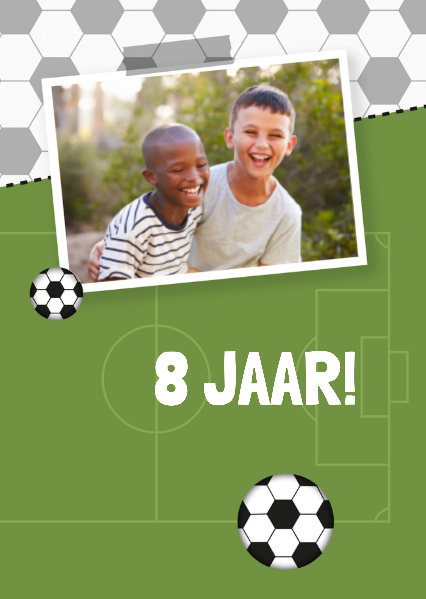 Greetz Verjaardagskaart Voetbal Foto Standard Card