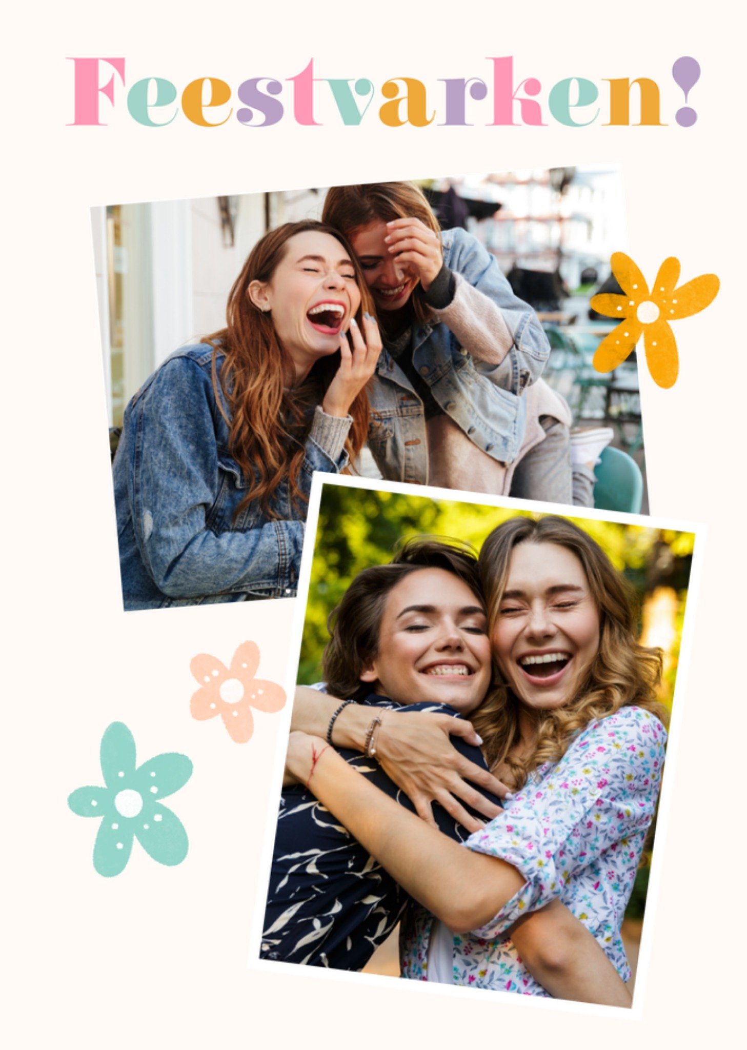 Verjaardagskaart Feestvarken! Fotokaart Greetz