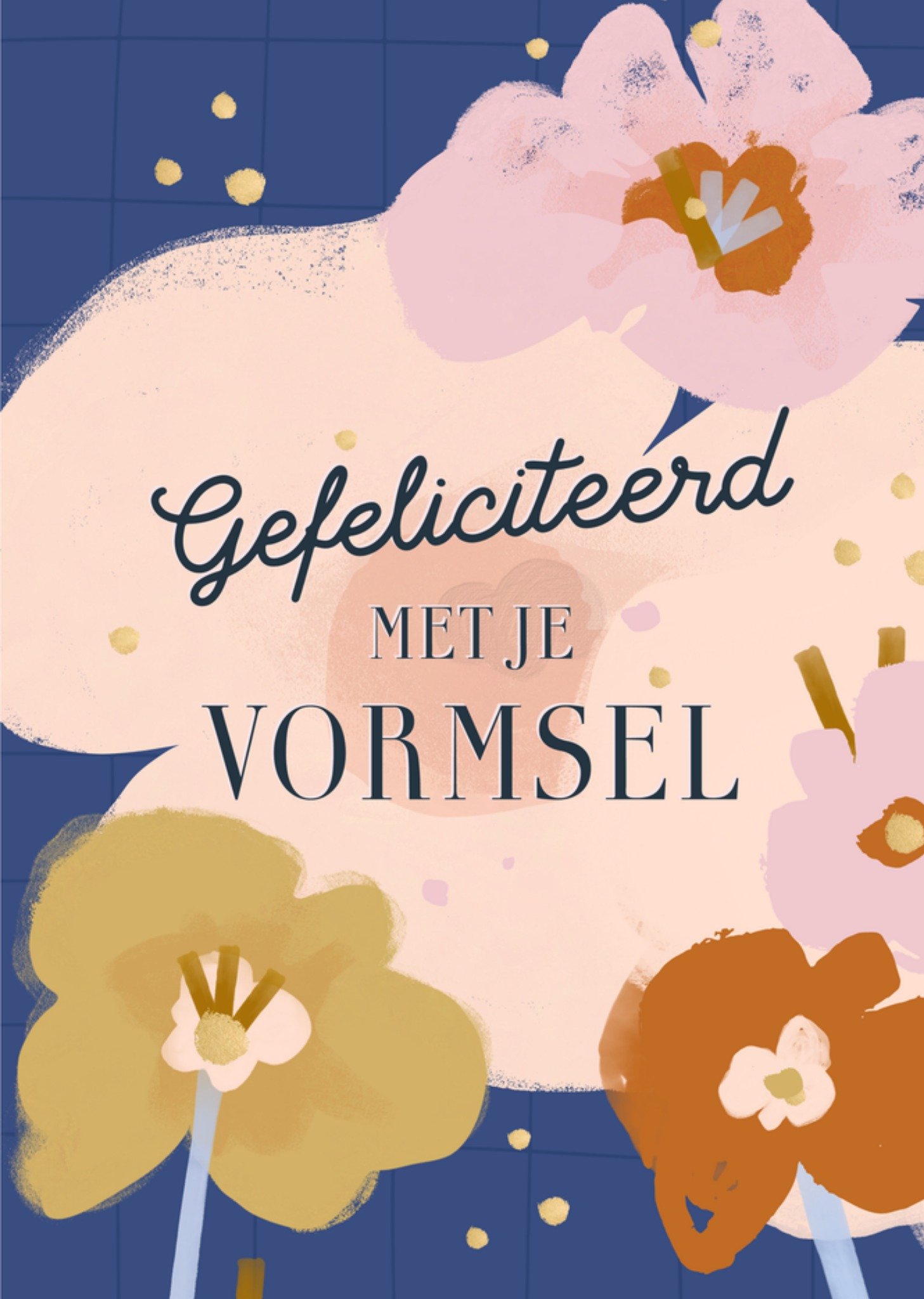 Vormsel kaart bloemen Kaart Greetz