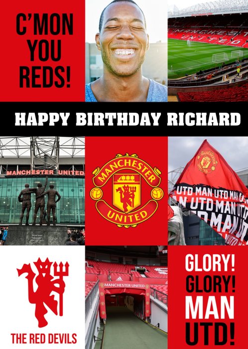 Manchester United | Verjaardagskaart | The Red Devils | Met foto