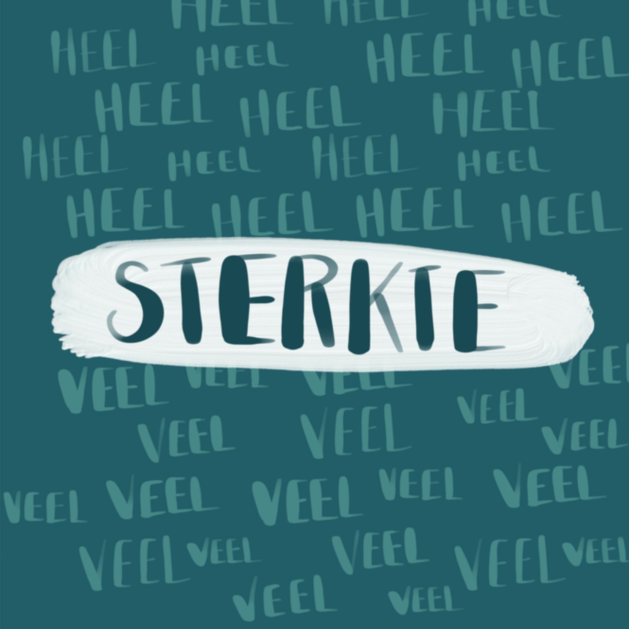 Greetz Denken aan Veel sterkte Vierkant