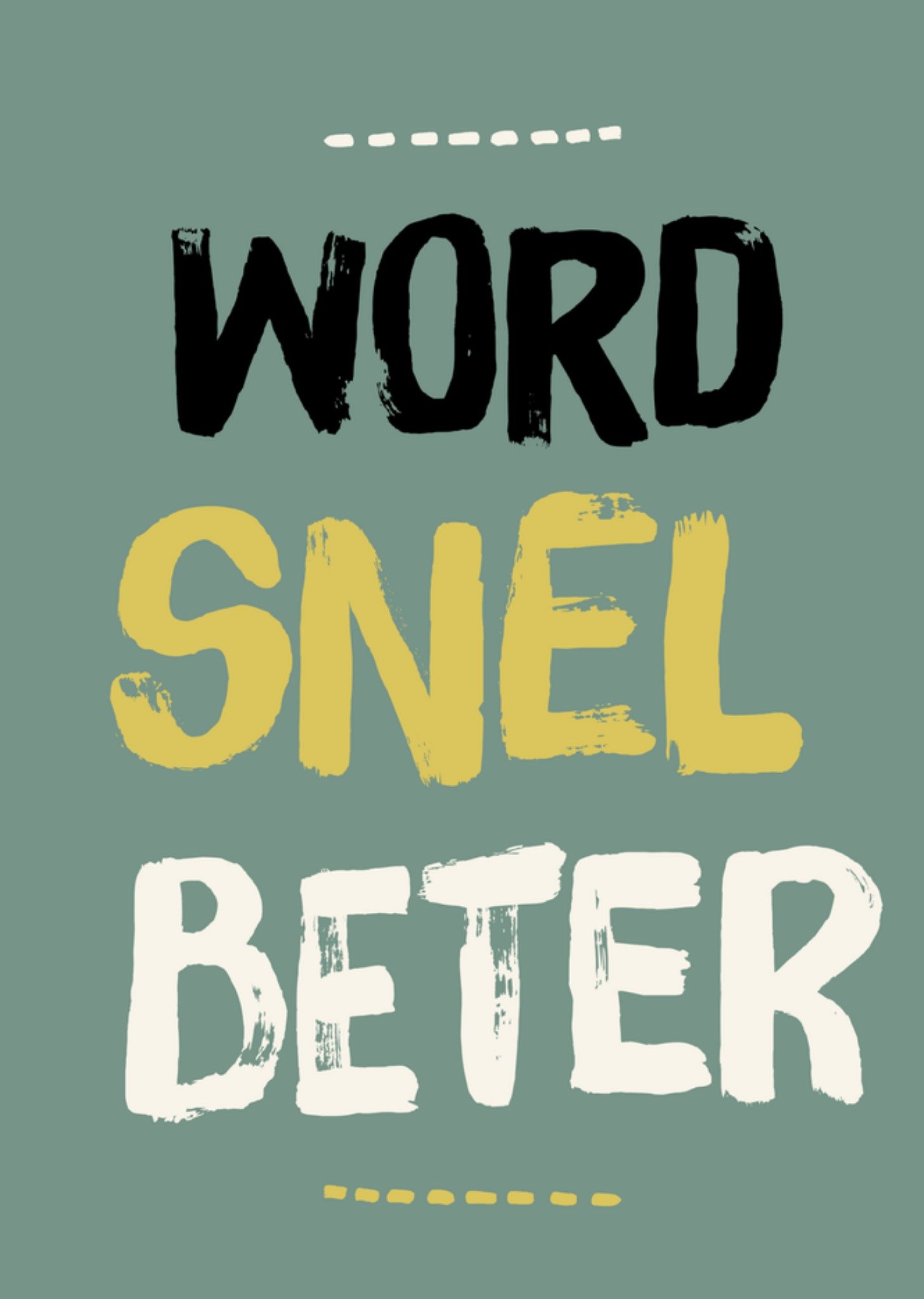 Greetz Beterschapskaart word snel beter Standard Card