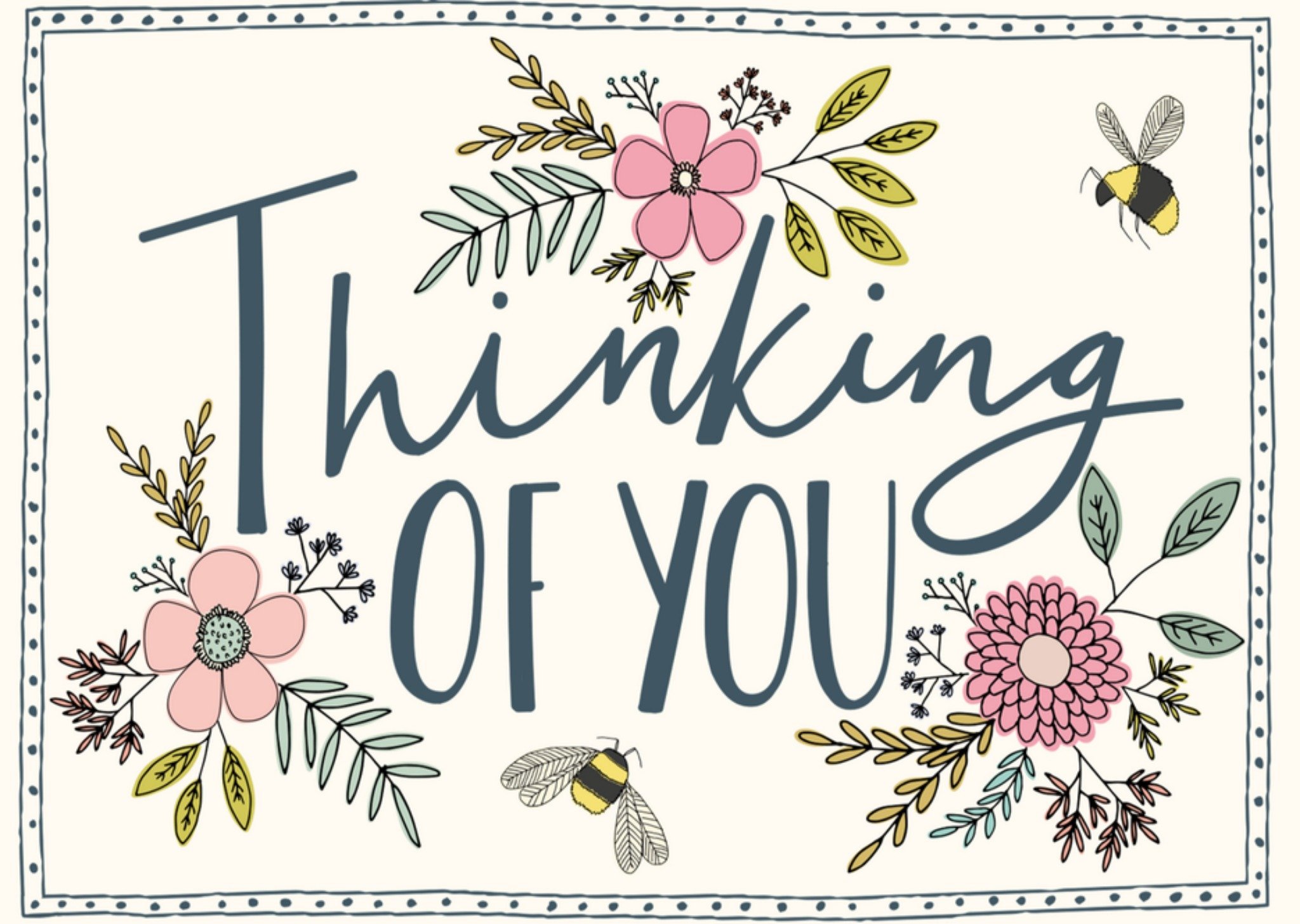 Denken aan kaart Thinking of you Greetz