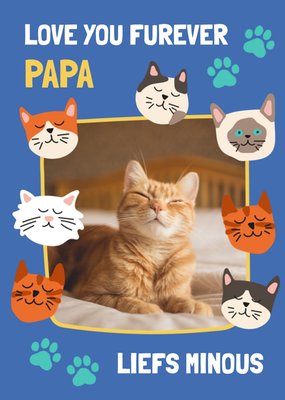 Greetz | Vaderdagkaart | Love You Furever Cat Papa