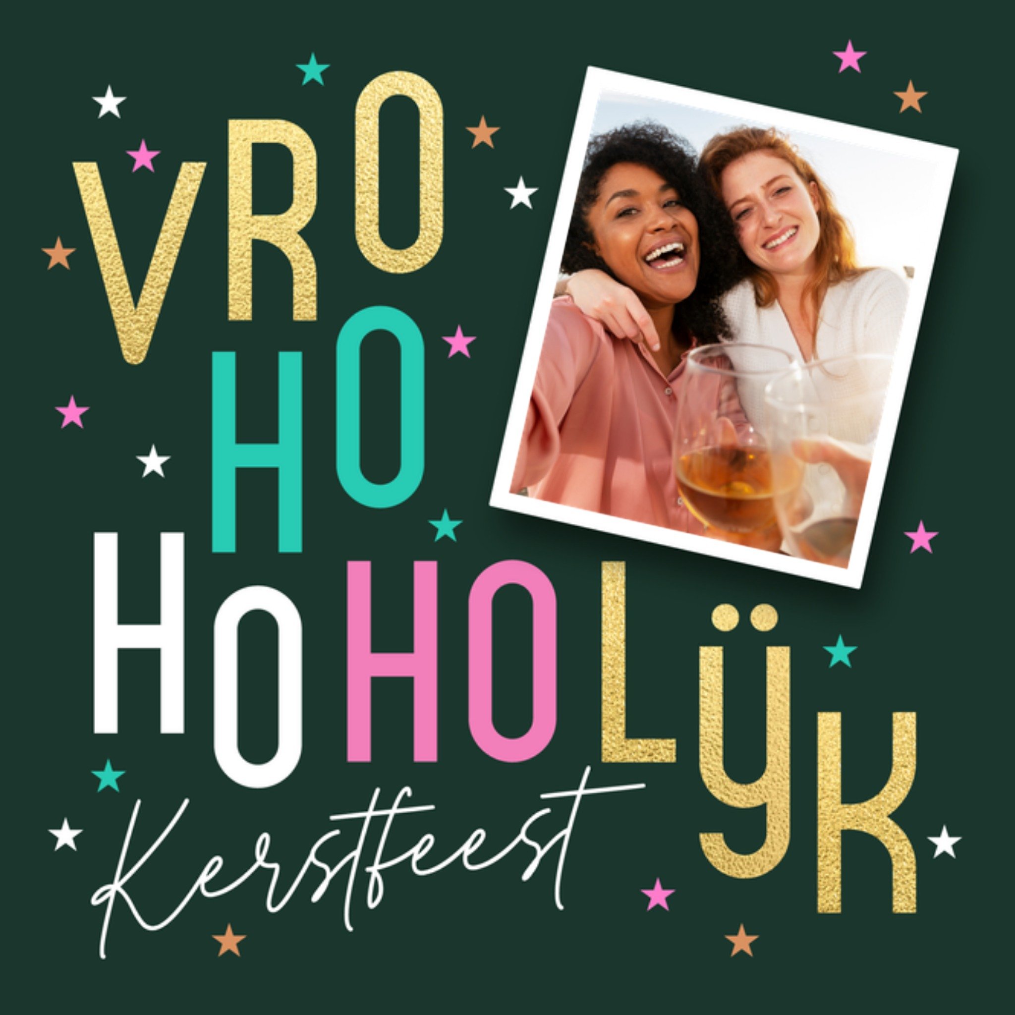 Kerstkaart Vrohohoholijk Grappig Luckz