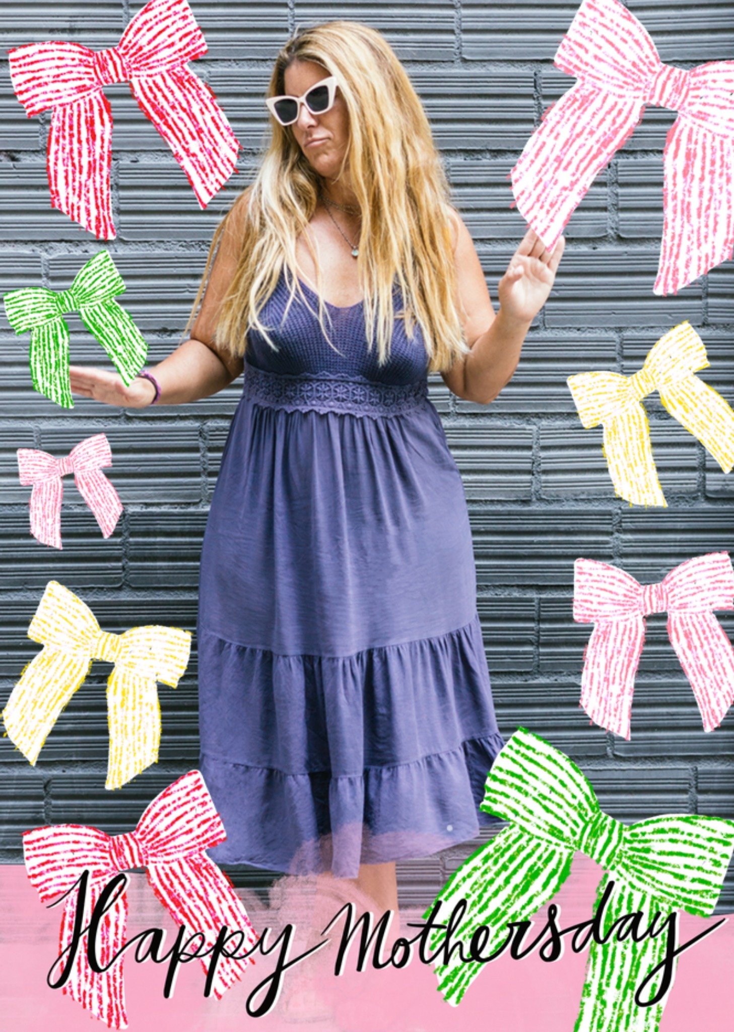 Marie Bodie Moederdagkaart strikjes Kaart Marie Bodié