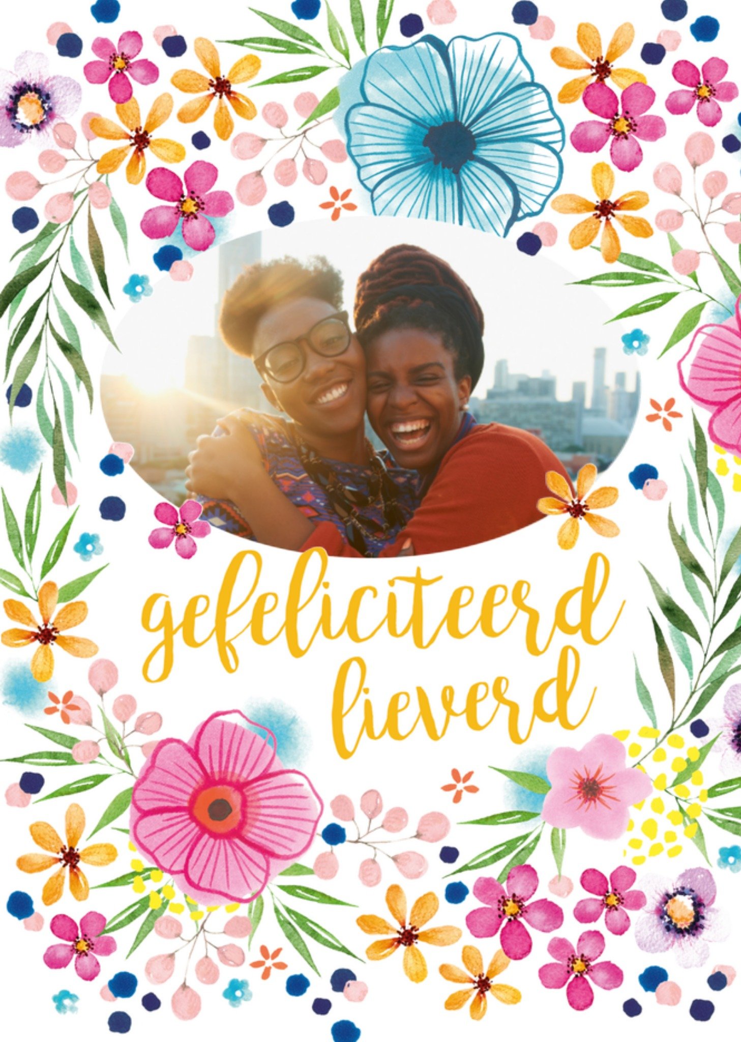 Verjaardagskaart Gefeliciteerd Kaart Paperclip