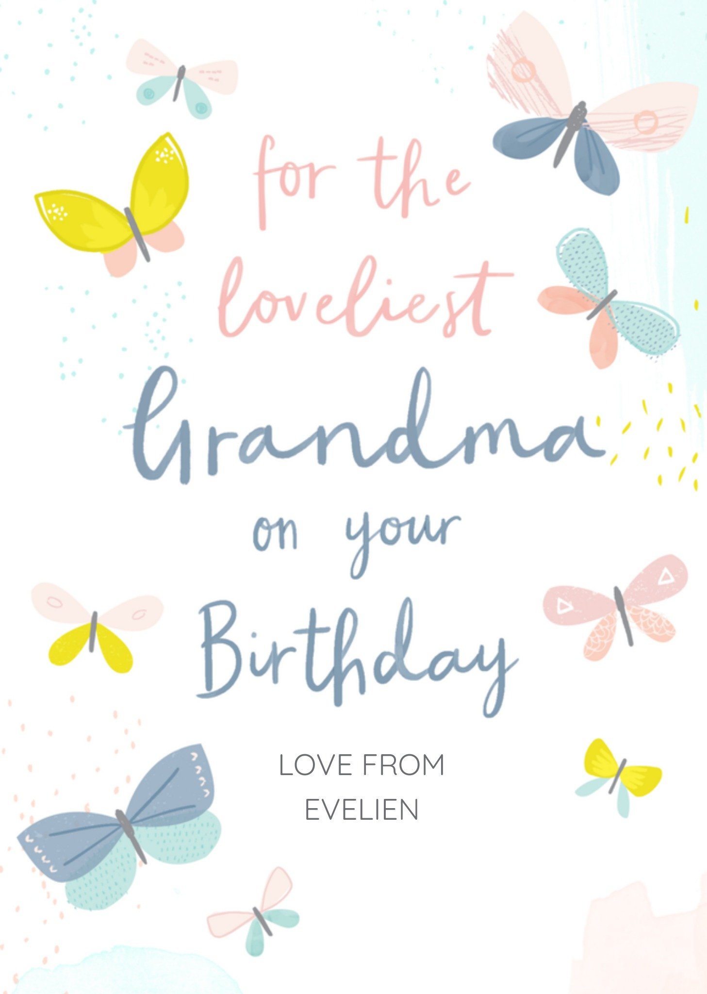 Verjaardagskaart Vlinders Greetz