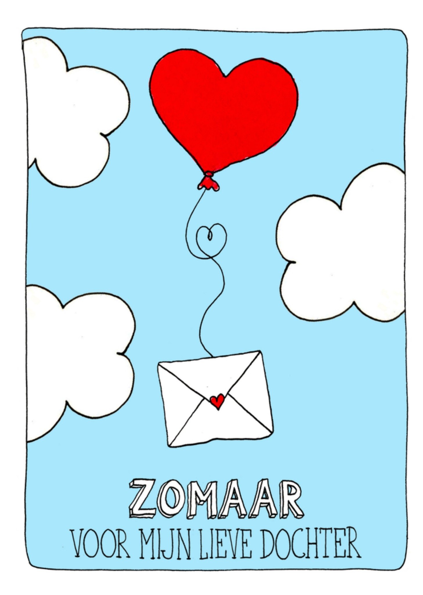 Zomaarkaart Lieve dochter Kaart Sandysign