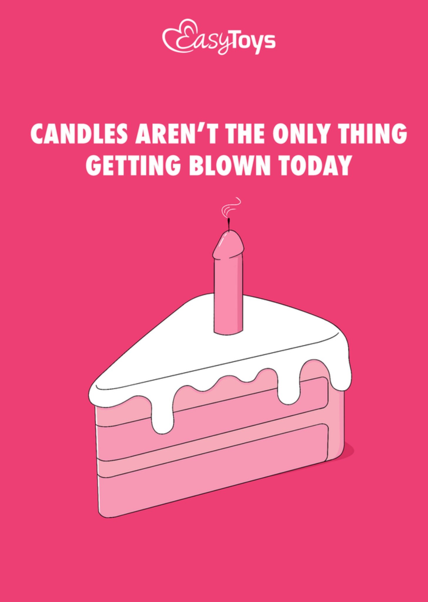 EasyToys Verjaardagskaart Candles aren