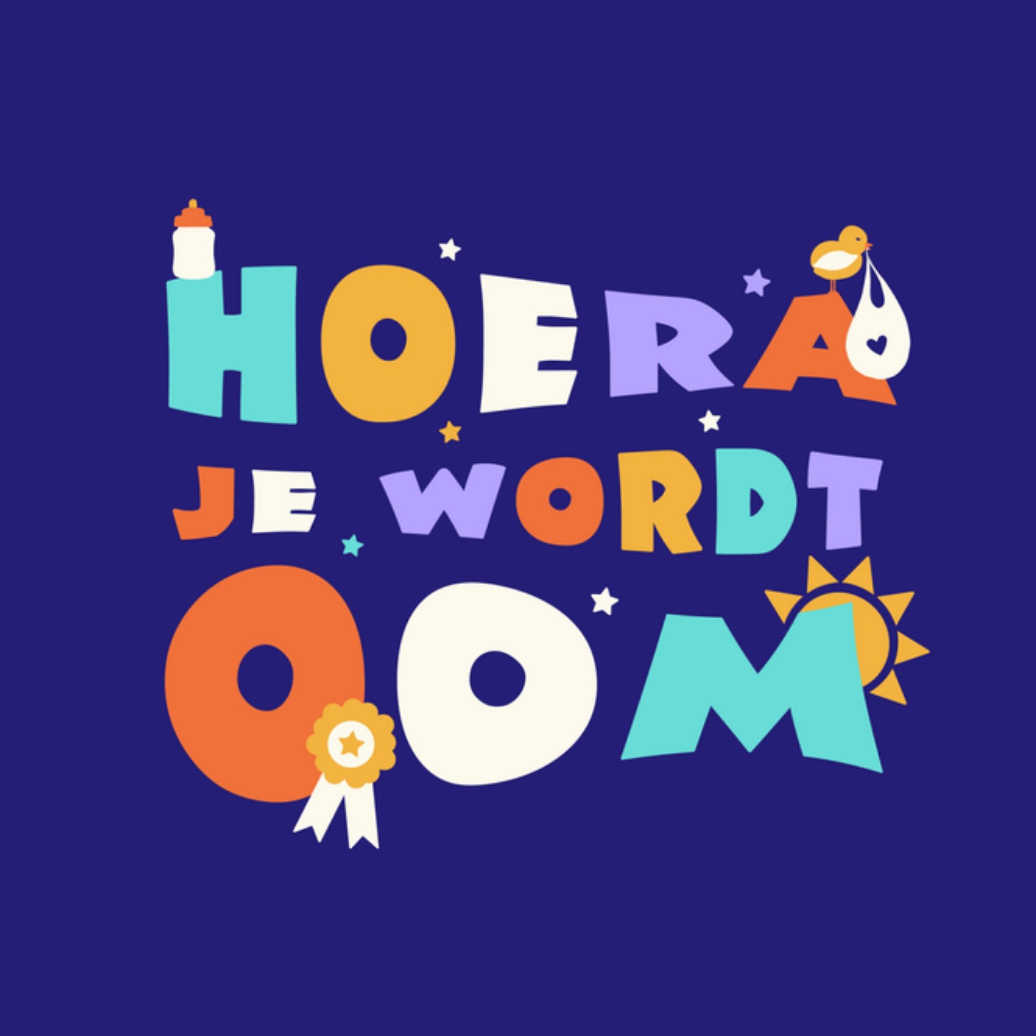 Greetz Zwangerschapskaart Je wordt oom Vierkant