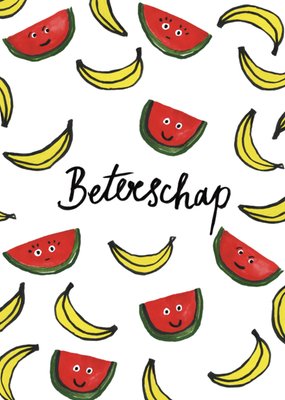 Marie Bodié | Beterschapskaart | Banaan & meloen
