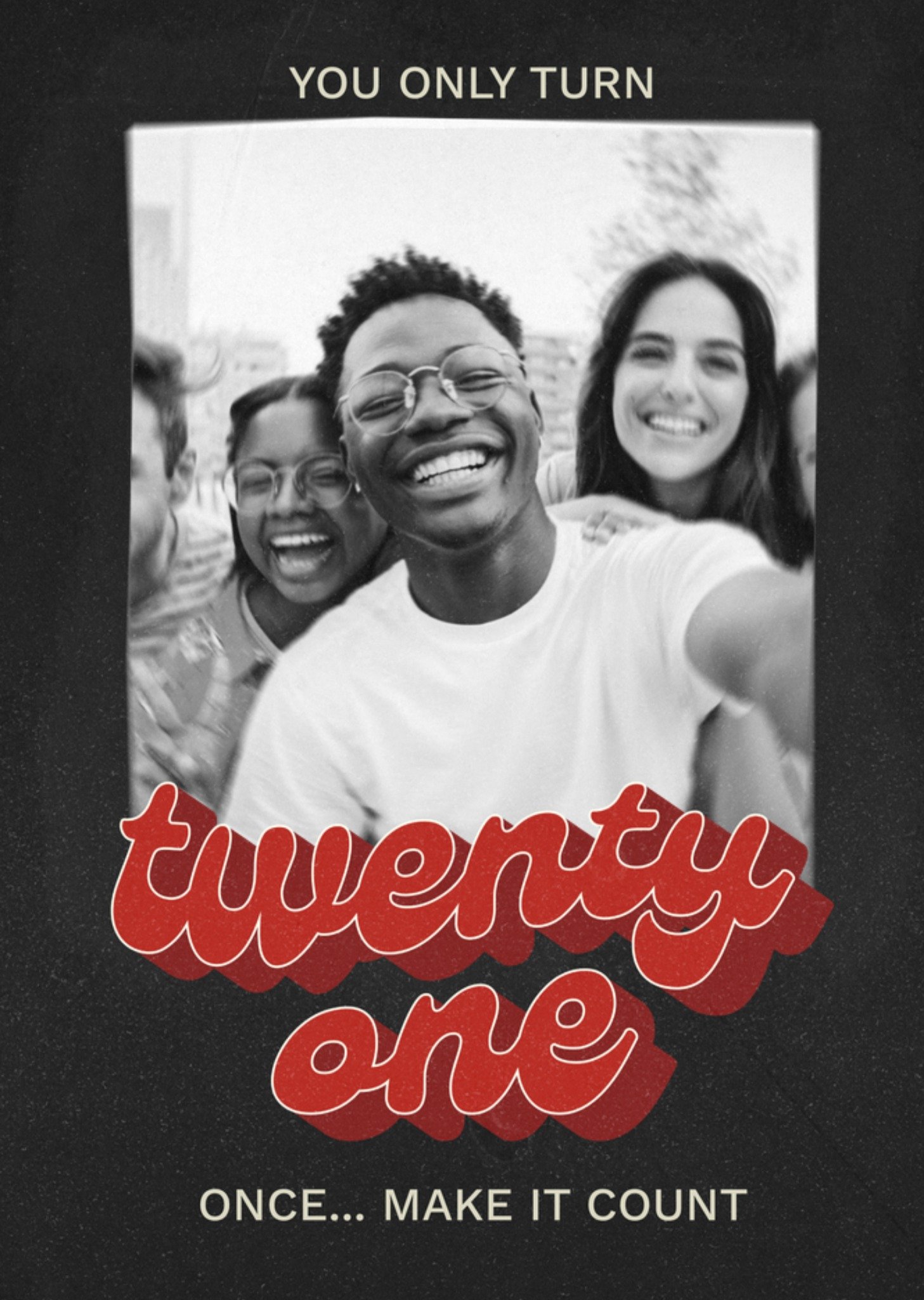 Verjaardagskaart 21 jaar fotokaart Kaart Greetz