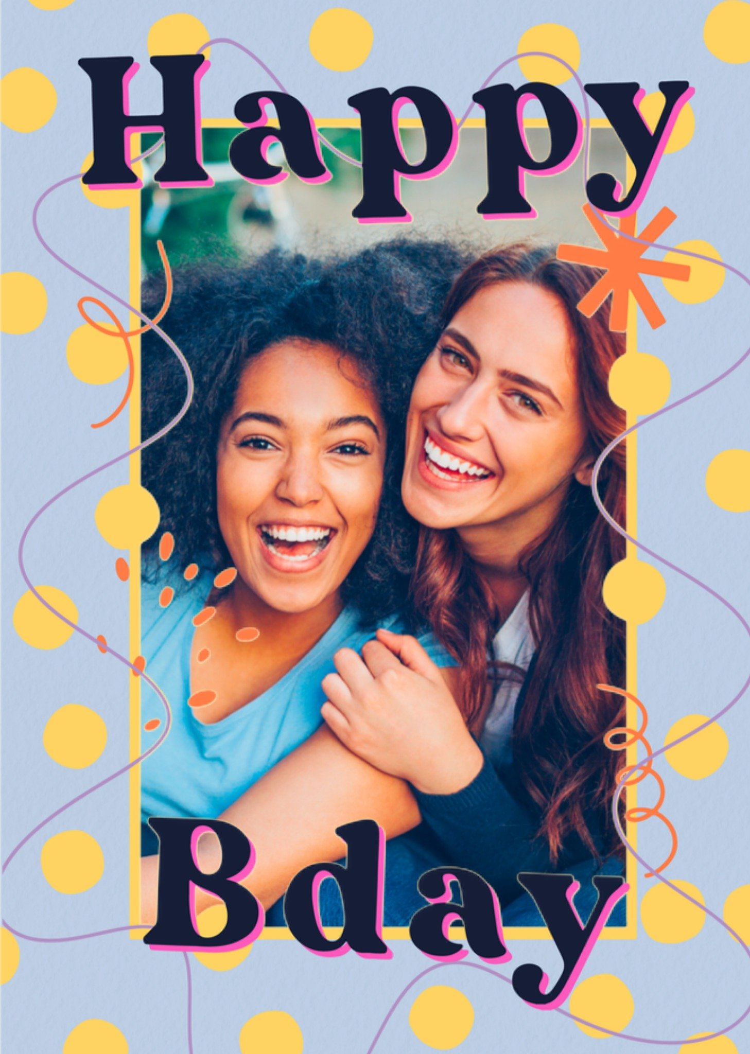 Verjaardagskaart Met foto Kleurrijk Kaart Greetz