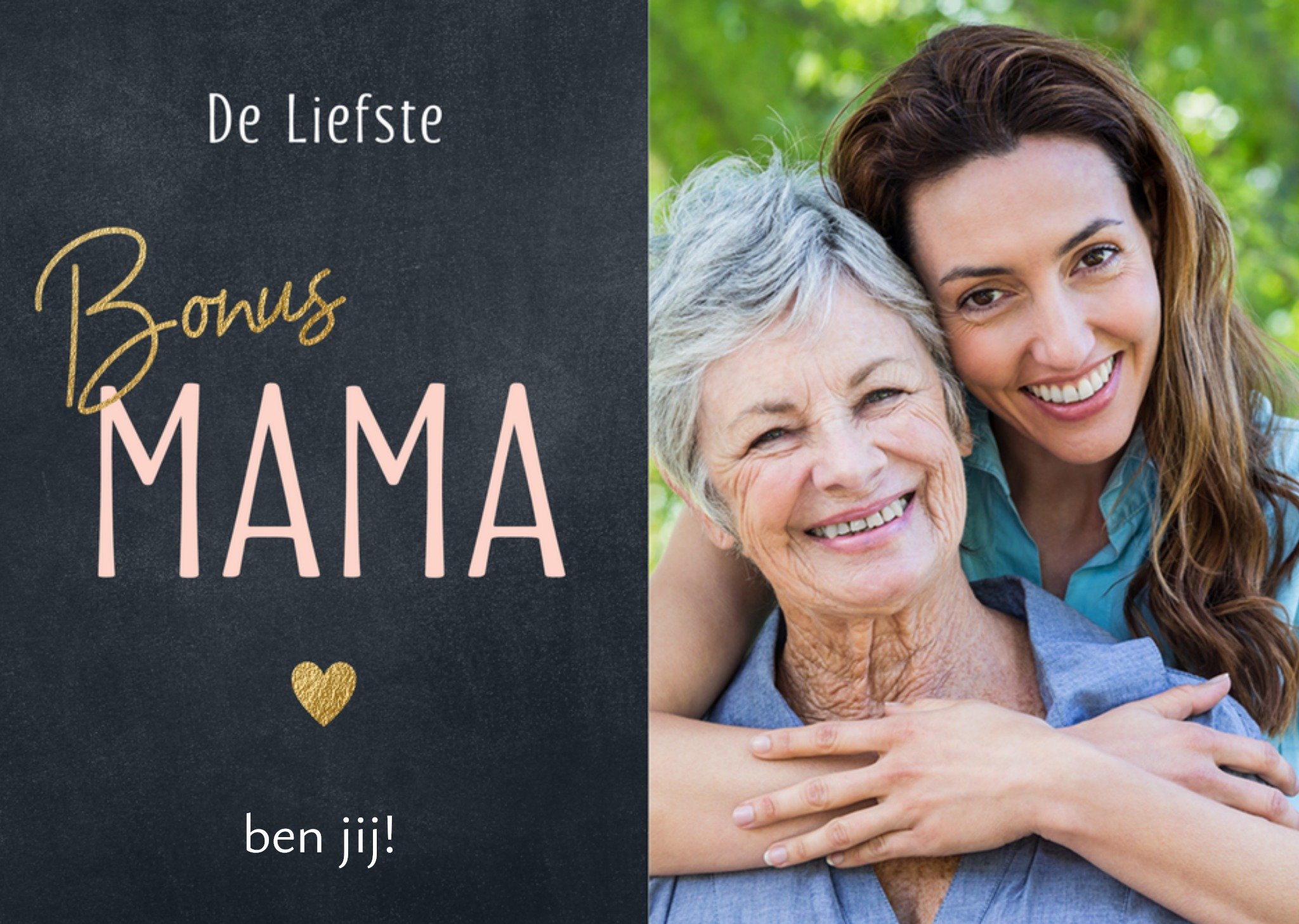 Moederdagkaart fotokaart bonusmama Kaart Luckz