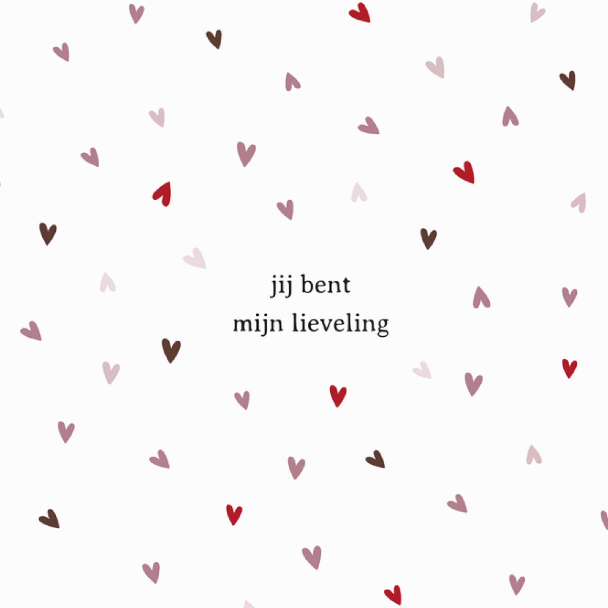 Valentijnskaart Jij bent mijn lieveling Mega Vierkante Kaart Zusss