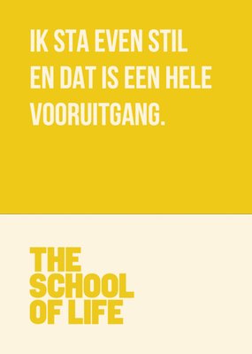 Greetz | Zomaar kaart | Ik sta even stil en dat is een hele vooruitgang