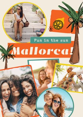 Fun In The Sun Tropische Collage Foto Upload Mallorca Vakantie Kaart
