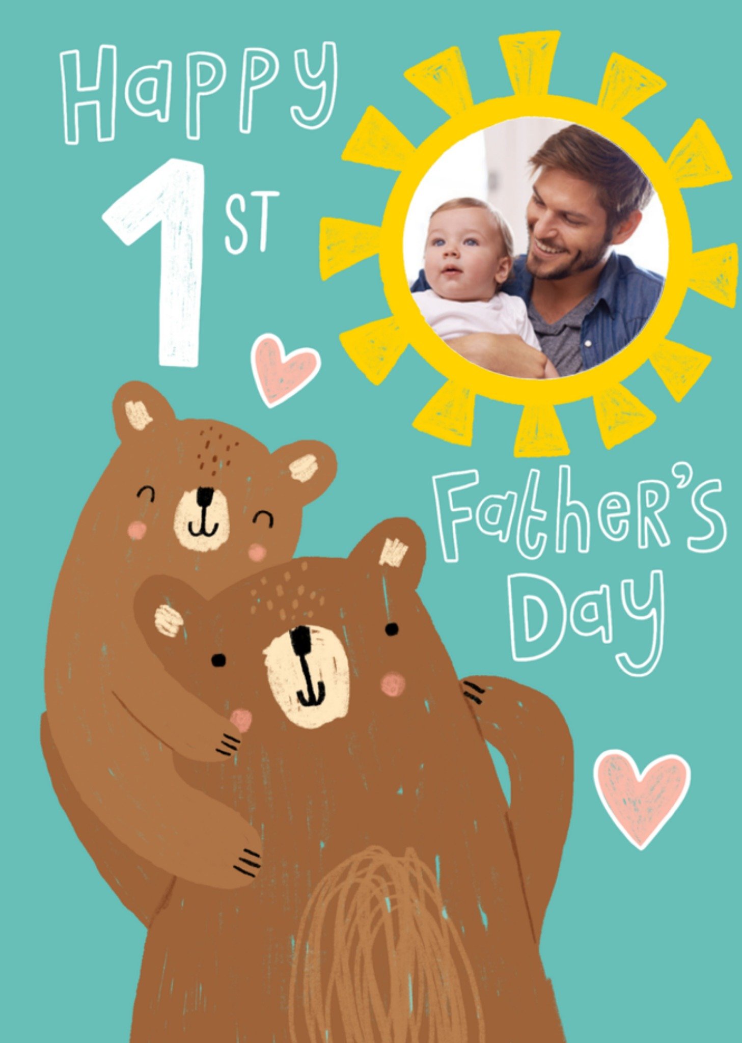 Vaderdagkaart fotokaart beer Kaart Greetz