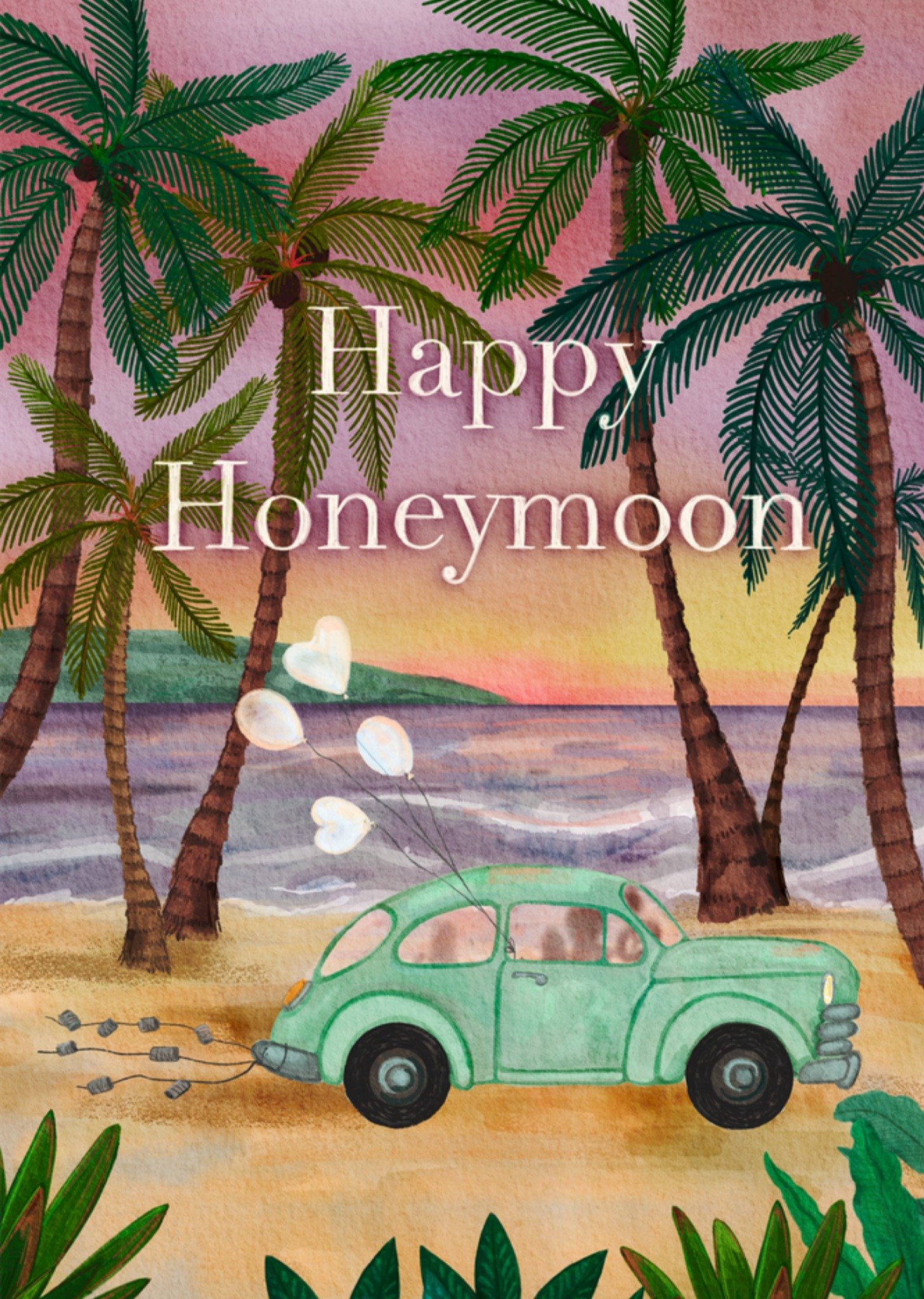 Huwelijkskaart Honeymoon Kaart Petit Konijn