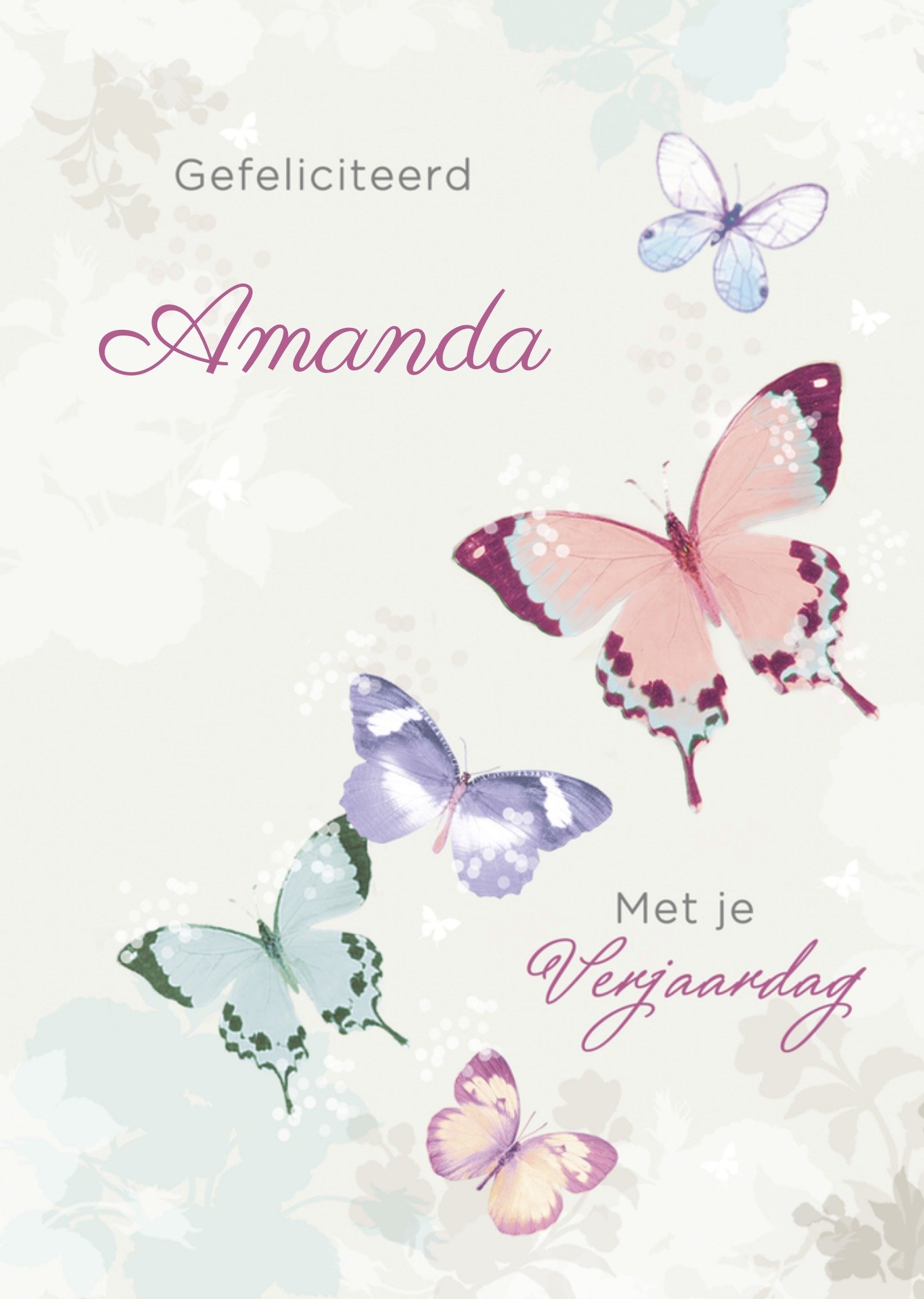 Verjaardag Vlinder Vrouw Kaart UK Greetings
