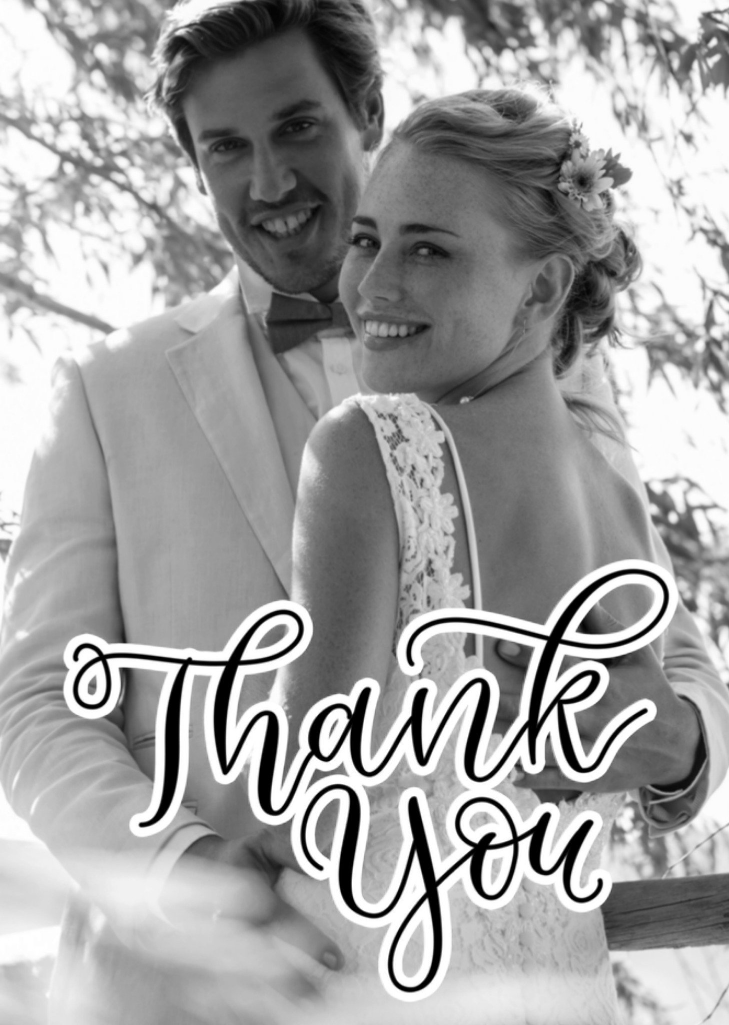 Bedanktuitnodiging fotokaart Kaart Greetz