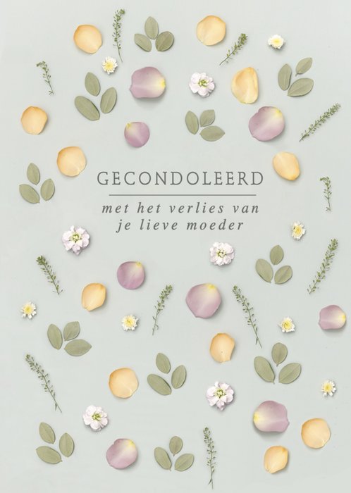 UK Greetings | Condoleancekaart | Gecondoleerd met je lieve moeder