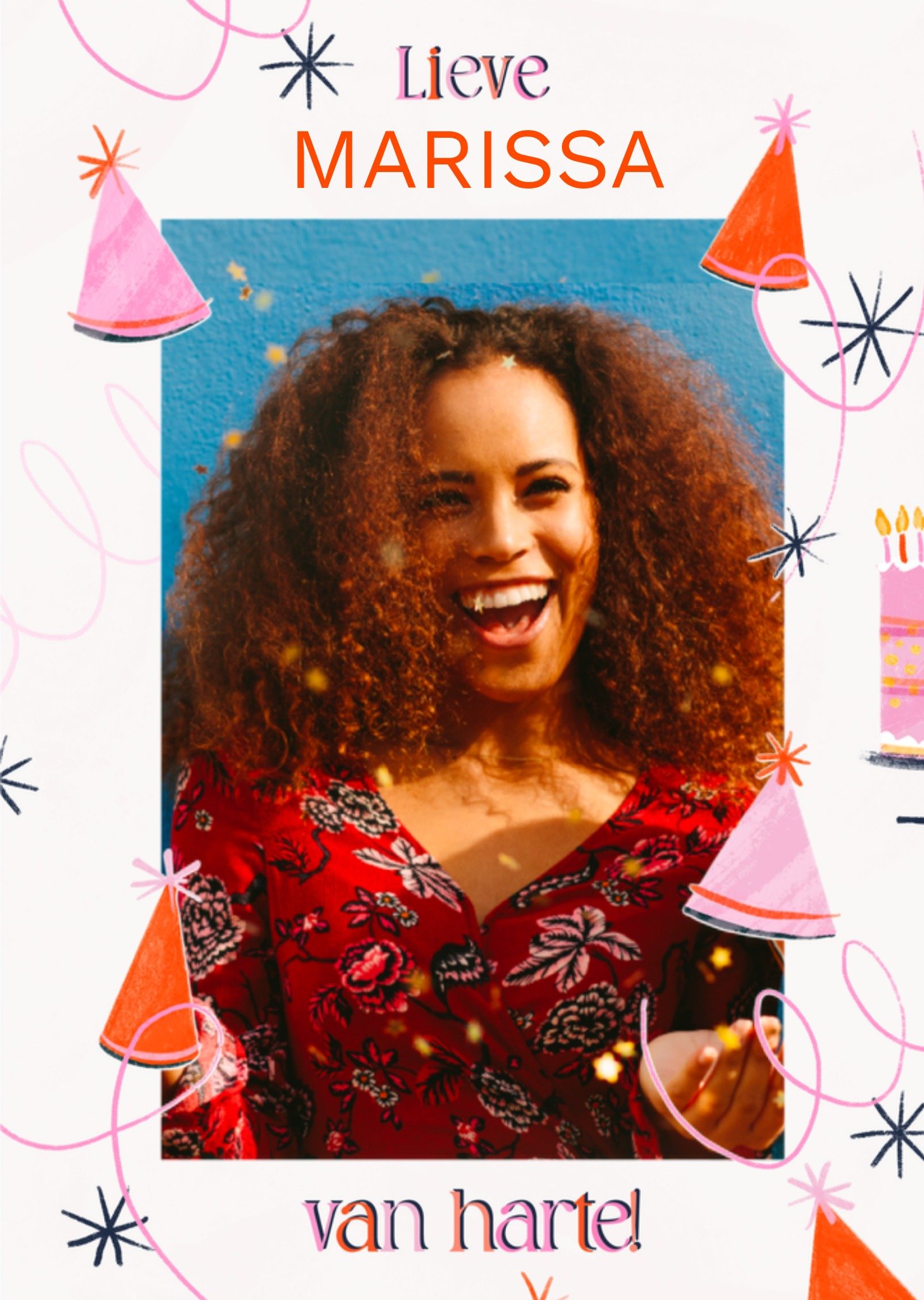 Verjaardagskaart Met foto Feestje Greetz