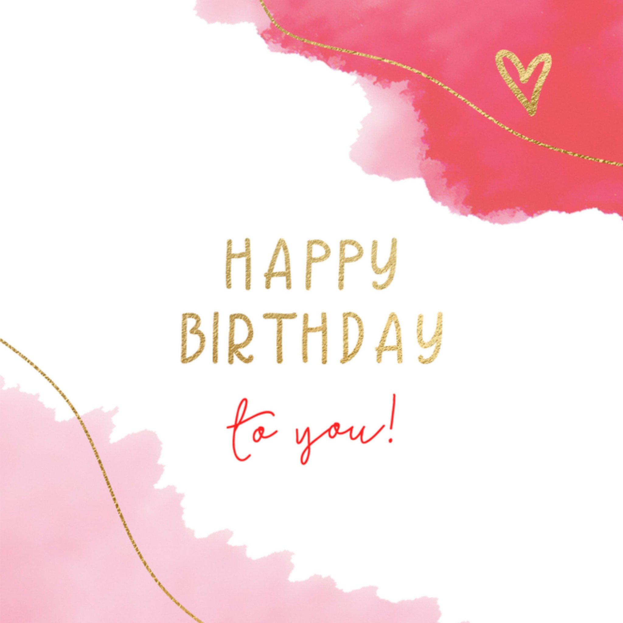 Verjaardag Happy birthday Vierkante Kaart Luckz