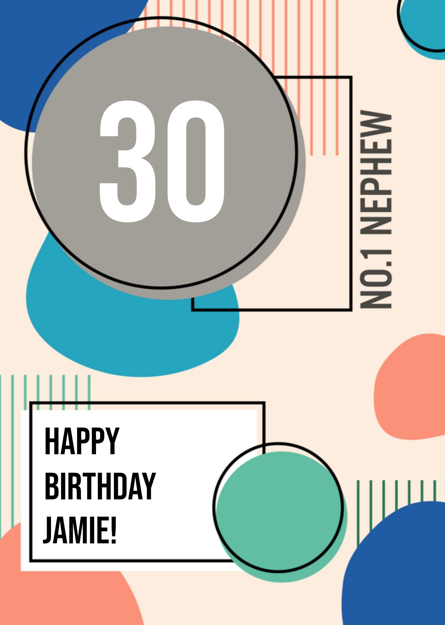 Greetz Verjaardagskaart No.1 nephew Standard Card