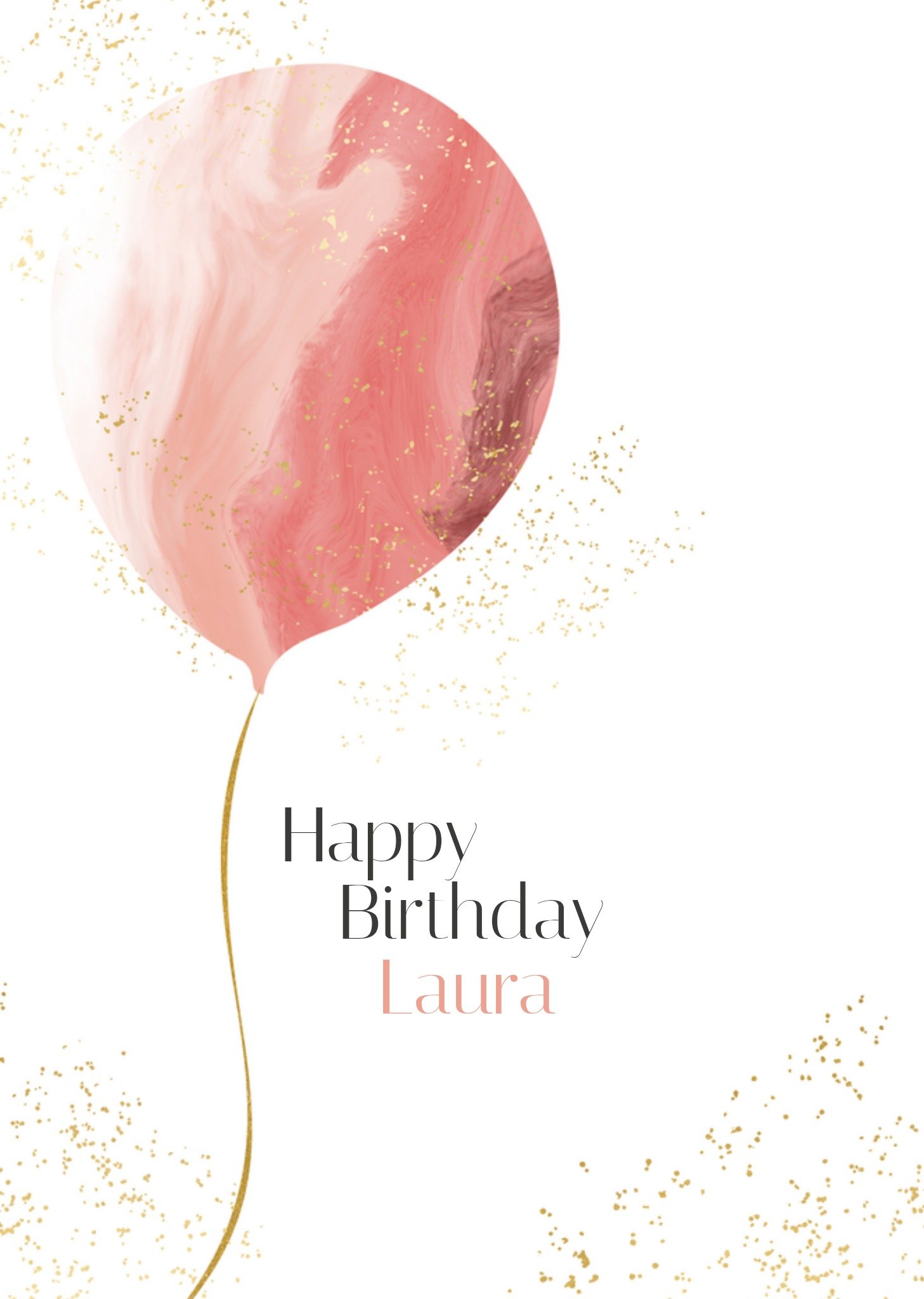 Verjaardagskaart met eigen naam Greetz