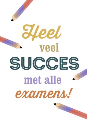 Greetz | Succeskaart | Examen | Potloden