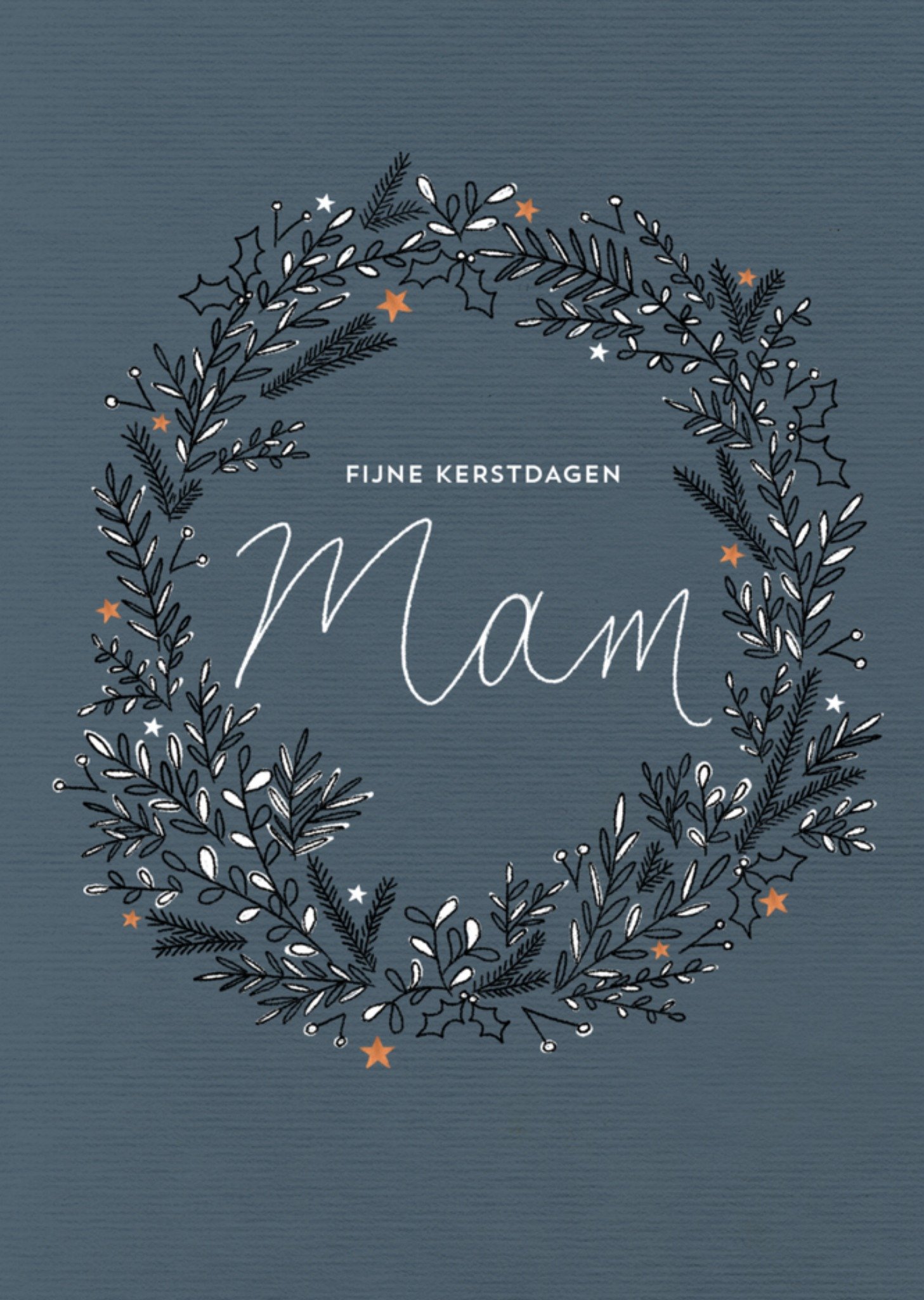 Greetz Kerstkaart Fijne kerstdagen mam Standard Card