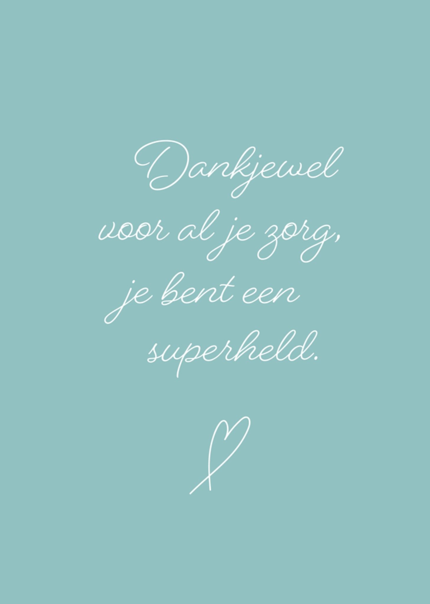 Greetz Bedankt kaart Je bent een superheld Standard Card