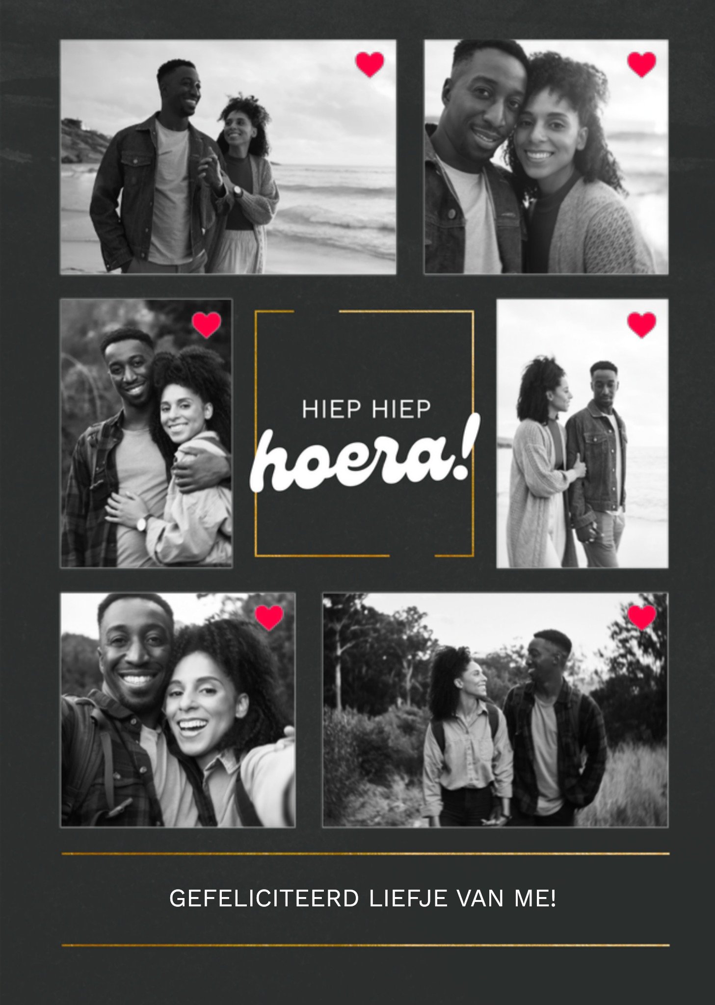 Verjaardagskaart Hartjes Met fotos Kaart Greetz